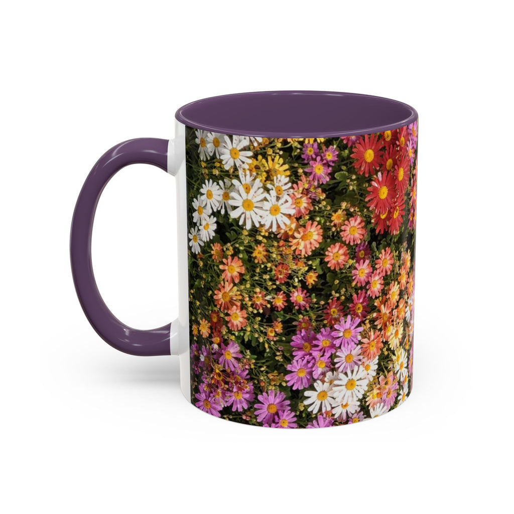 Central Park Korean Chrysanthemum Accent Coffee Mug — Tea Mug 11oz
