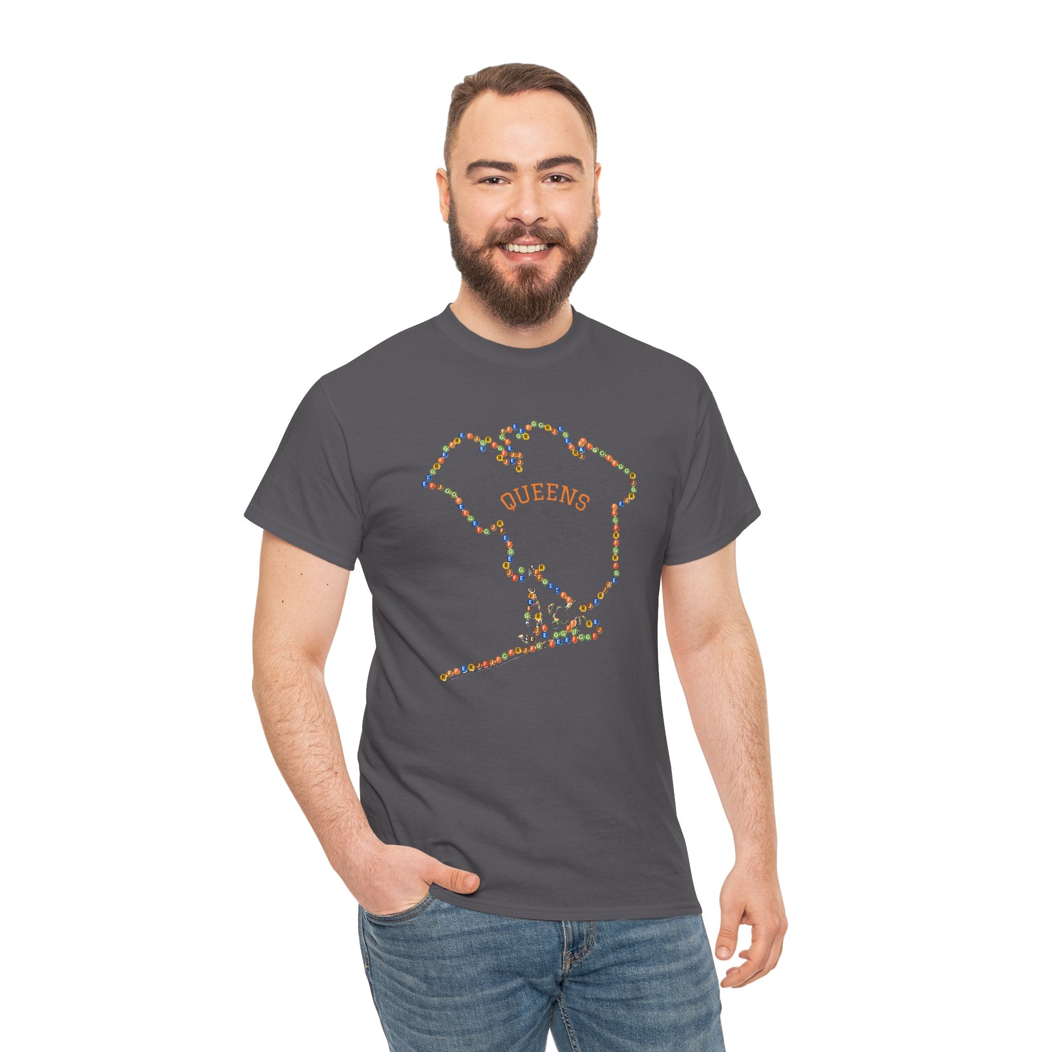 Queens Map Subway Signs T-Shirt | NYC Subway Tee