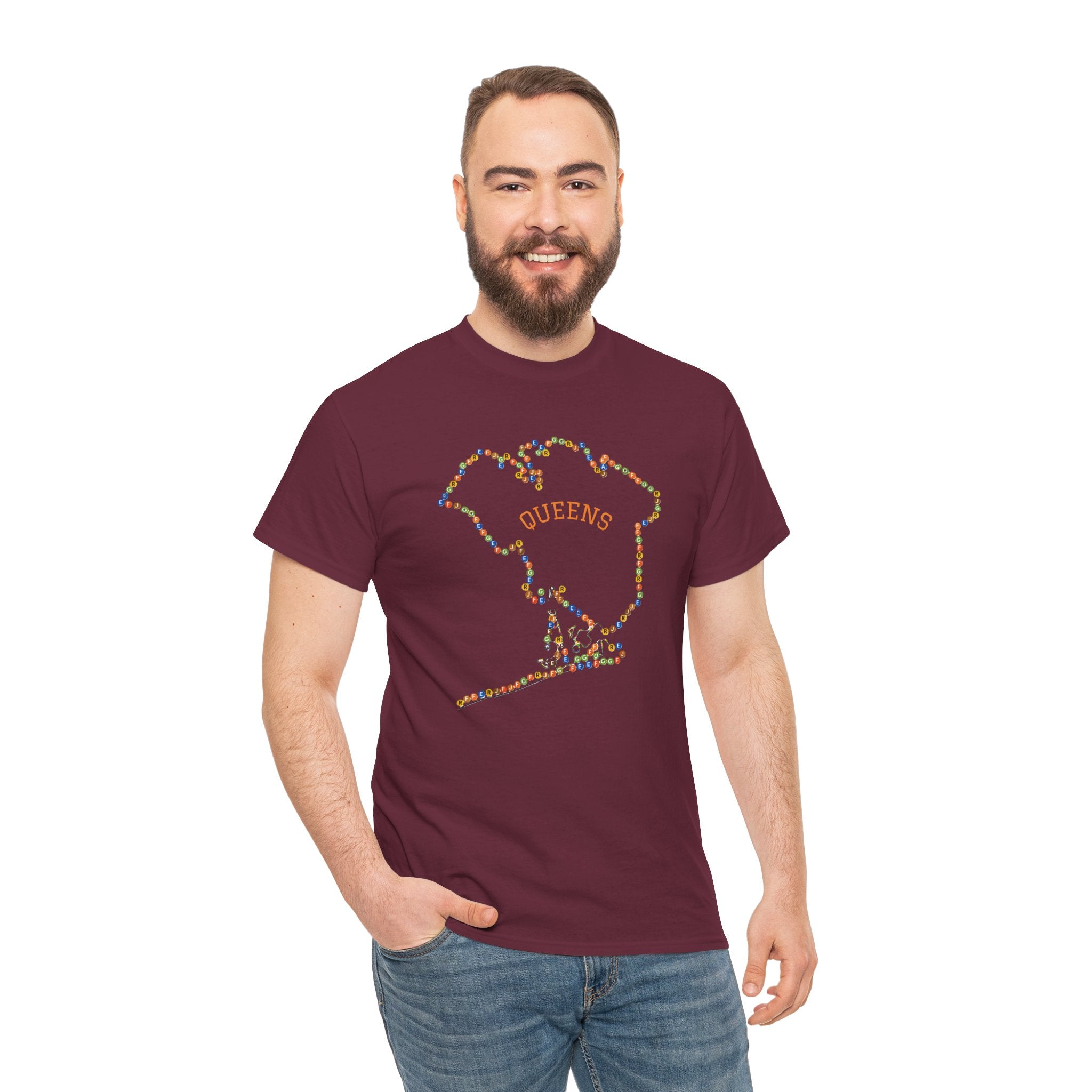Queens Map Subway Signs T-Shirt | NYC Subway Tee