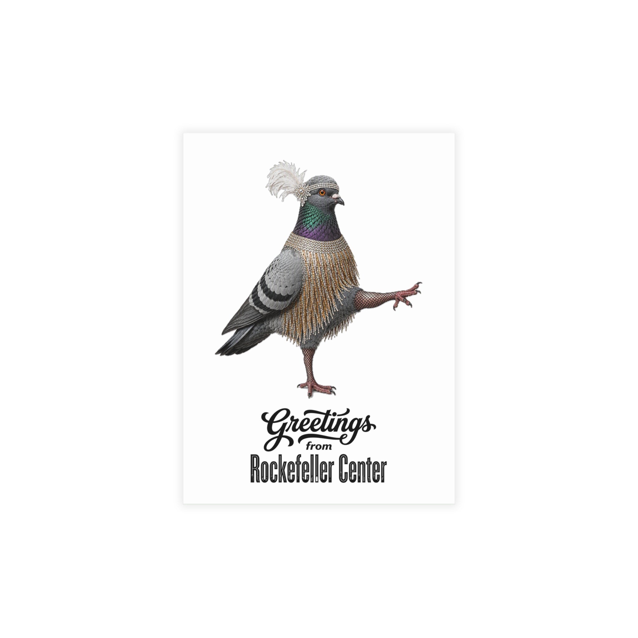 Rockefeller Center NYC Pigeon Postcard Bundle (envelopes included)