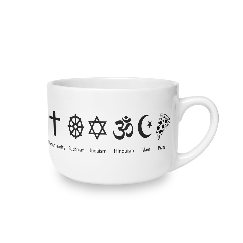 I Believe In Pizza 25oz Pizza Is My Religion Ceramic Soup Bowl