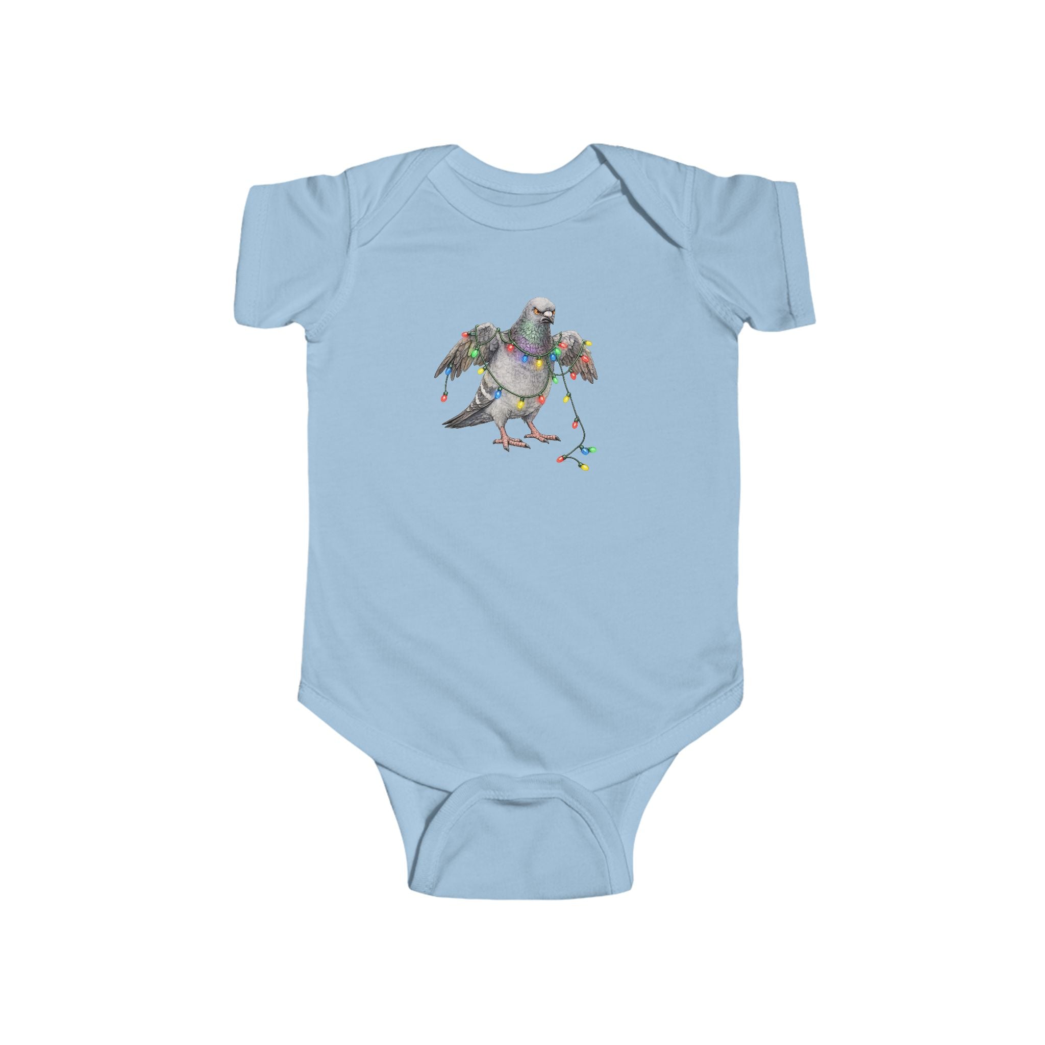 Customizable Dyker Heights NYC Pigeon Baby Onesie | New Yorker Reveal Infant Bodysuit
