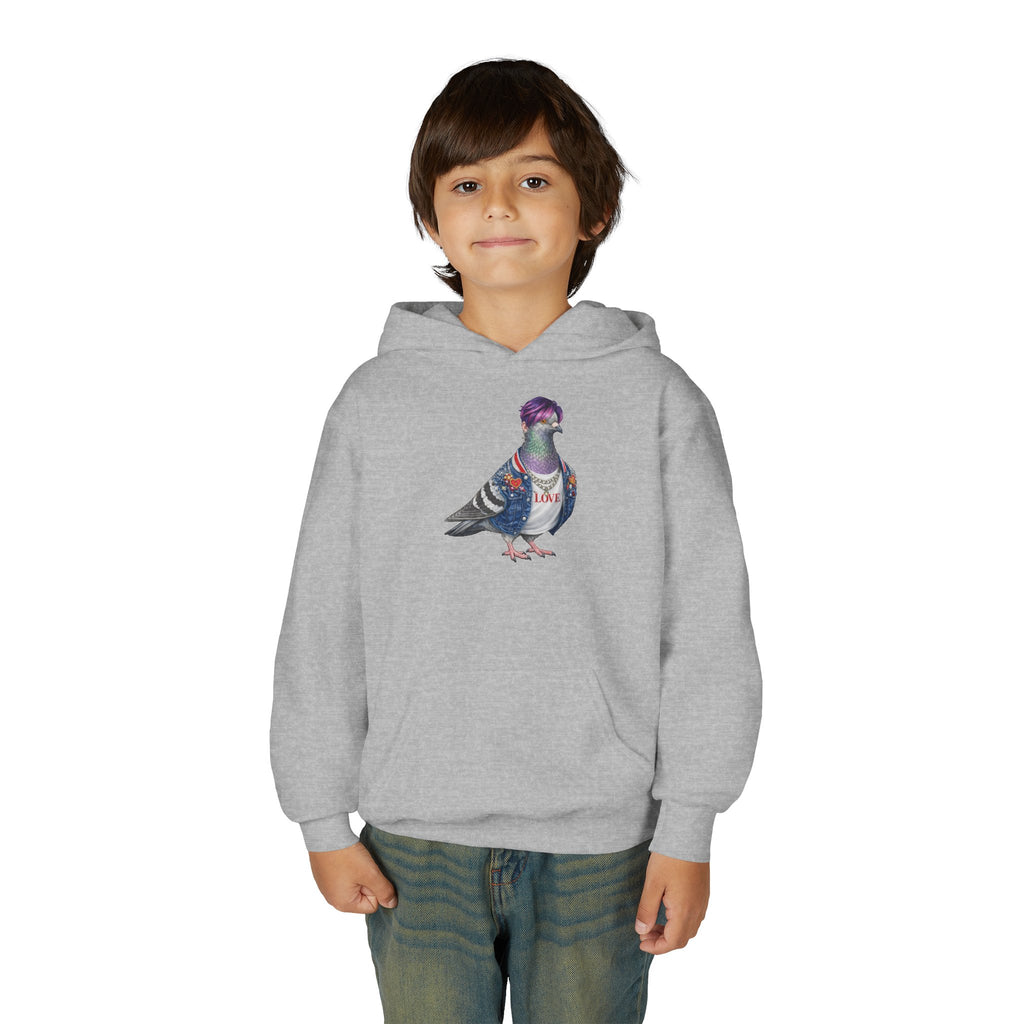 Sudadera con Capucha Personalizable para Niños Koreatown NYC Pigeon NYC | Sudadera con Capucha para Niños Amantes de las Aves Estrella de KPop de Nueva York