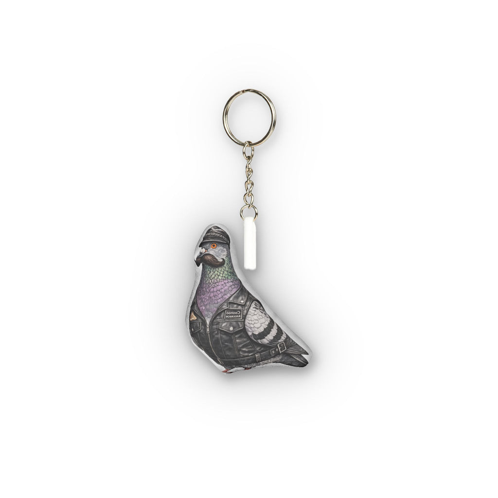 Chelsea NYC Pigeon Mini Plush Keychain | Manhattan LGBT Bird Lovers Plushie Bag Charm