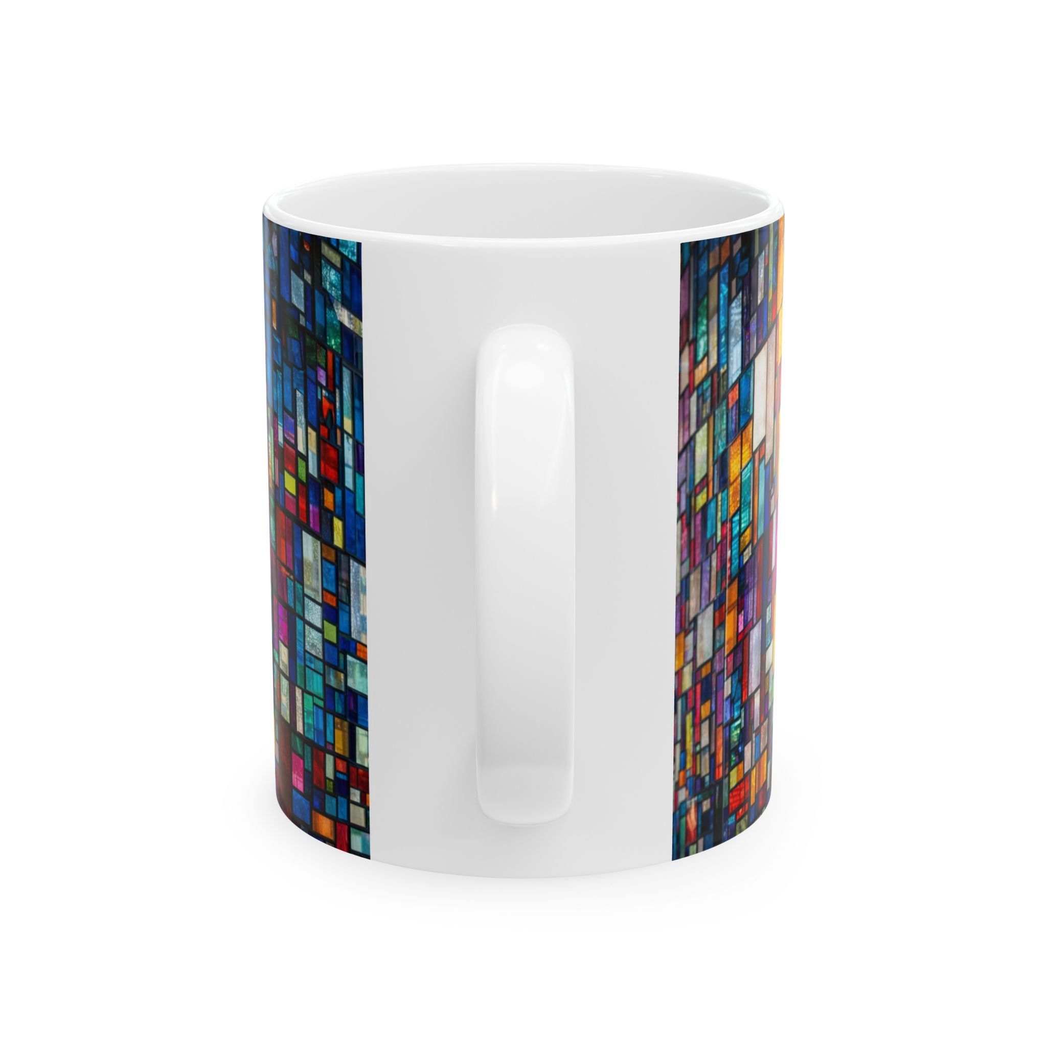 Brooklyn Mosaic Water Tower Mug | Colorful Geometric Ceramic Mug
