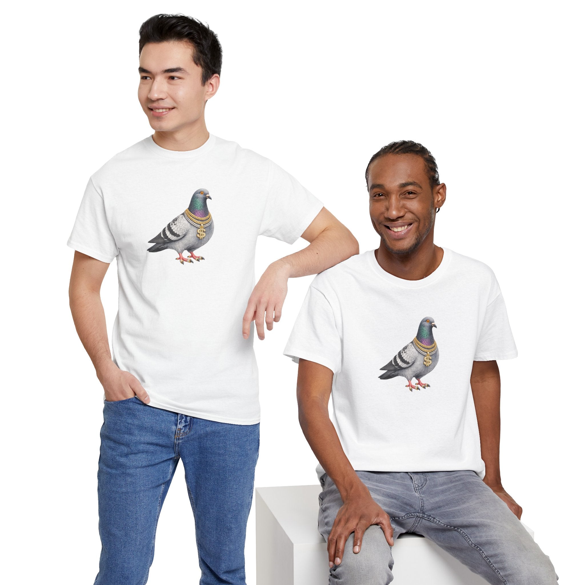 Customizable Diamond District NYC Pigeon T-Shirt | New York Jeweler Tee
