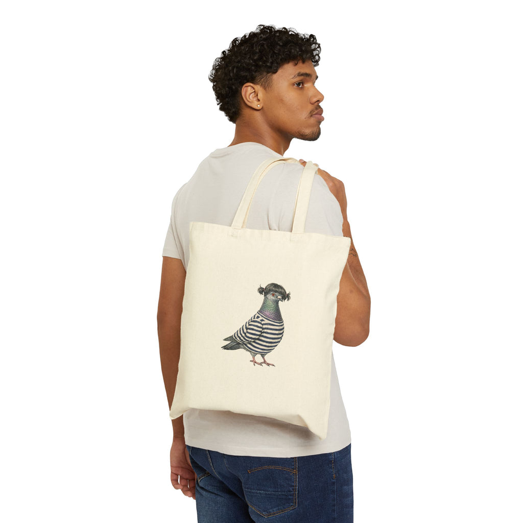 Customizable Williamsburg NYC Pigeon Subway Tote Bag | New York Hipster Bird Lovers Tote