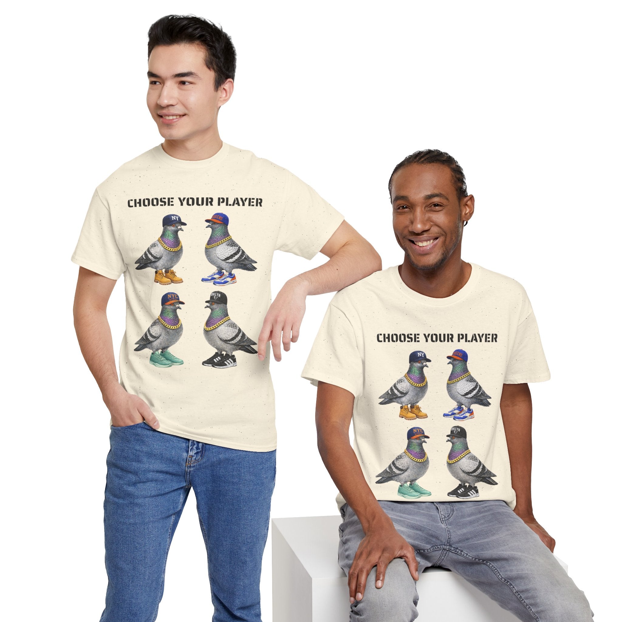 New York Sports Fan NYC Pigeon T-Shirt | NYC Baseball Basketball Fan Basketball Fan Tee