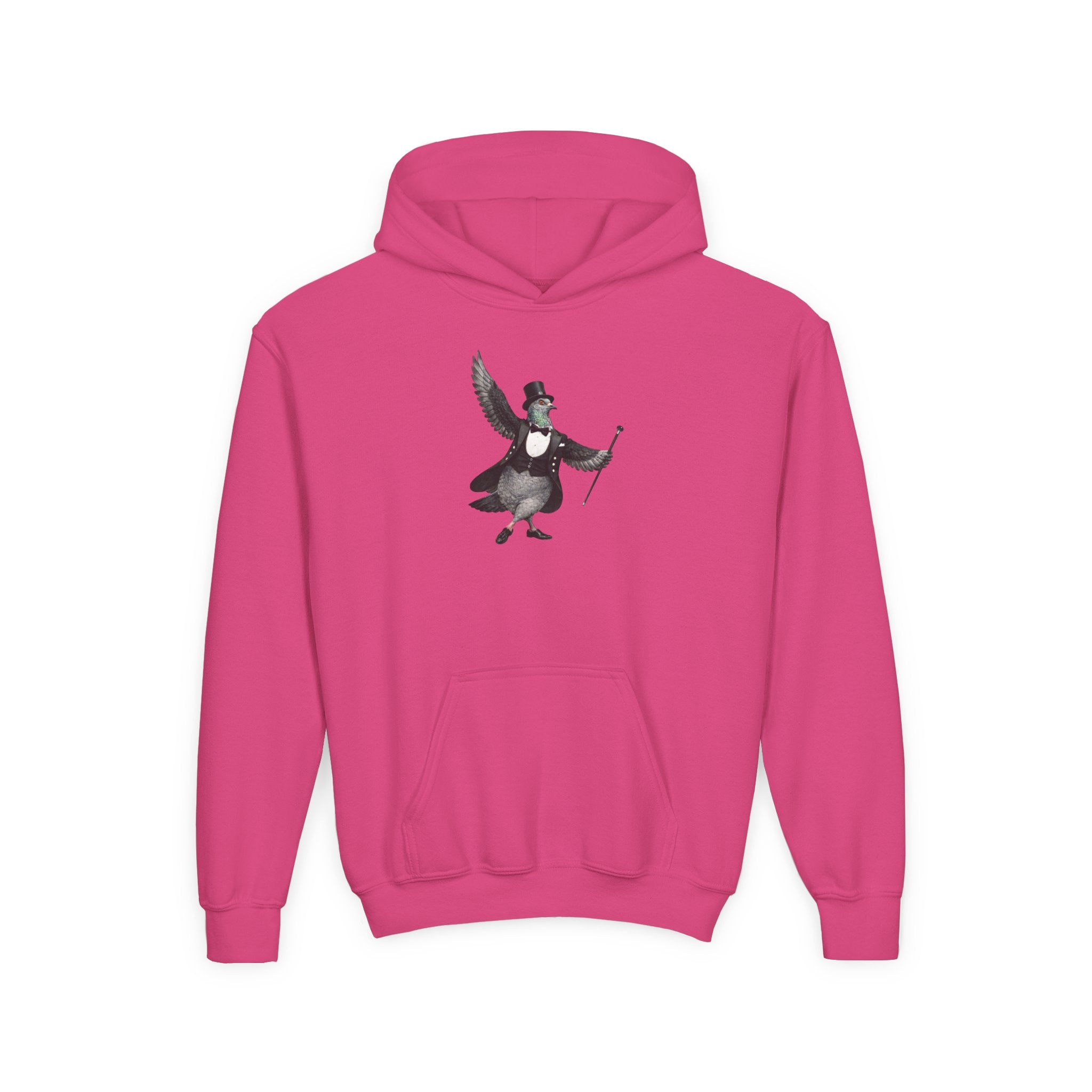 Customizable Broadway NYC Pigeon NYC Kids Hoodie | New York Theater Kid Bird Lovers Childrens Hooded Sweatshirt
