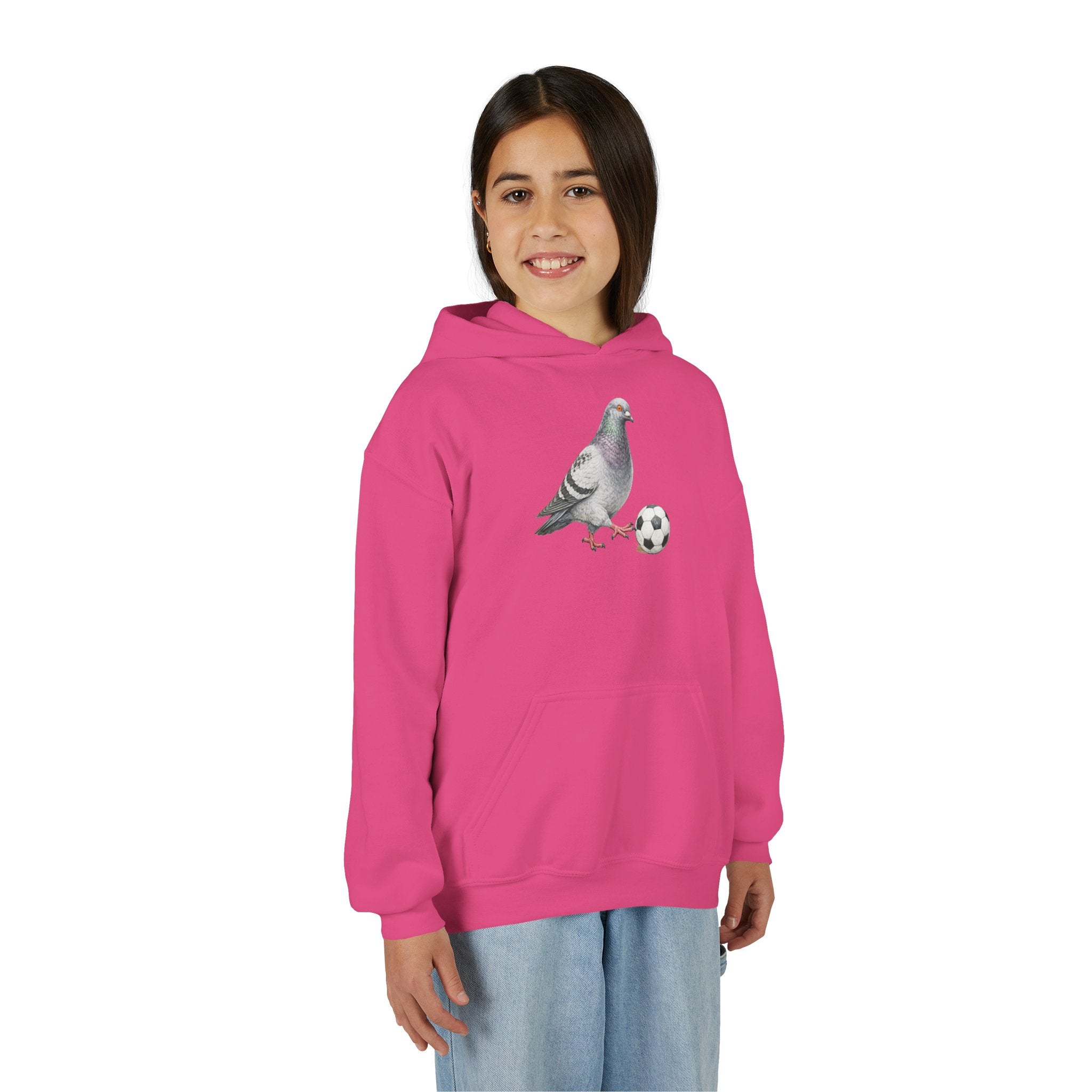 Sudadera con capucha personalizable de paloma de Corona NYC para niños | Sudadera con capucha para niños amantes de las aves y jugadores de fútbol de Nueva York