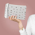 Icons of DUMBO Heather Gray Pattern Clutch Bag