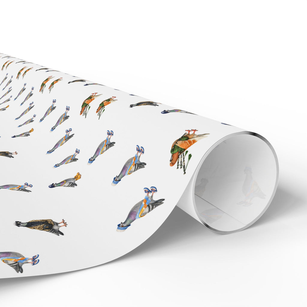 Papel de regalo con patrón de palomas de NYC | Rollo de papel de regalo para amantes de las aves