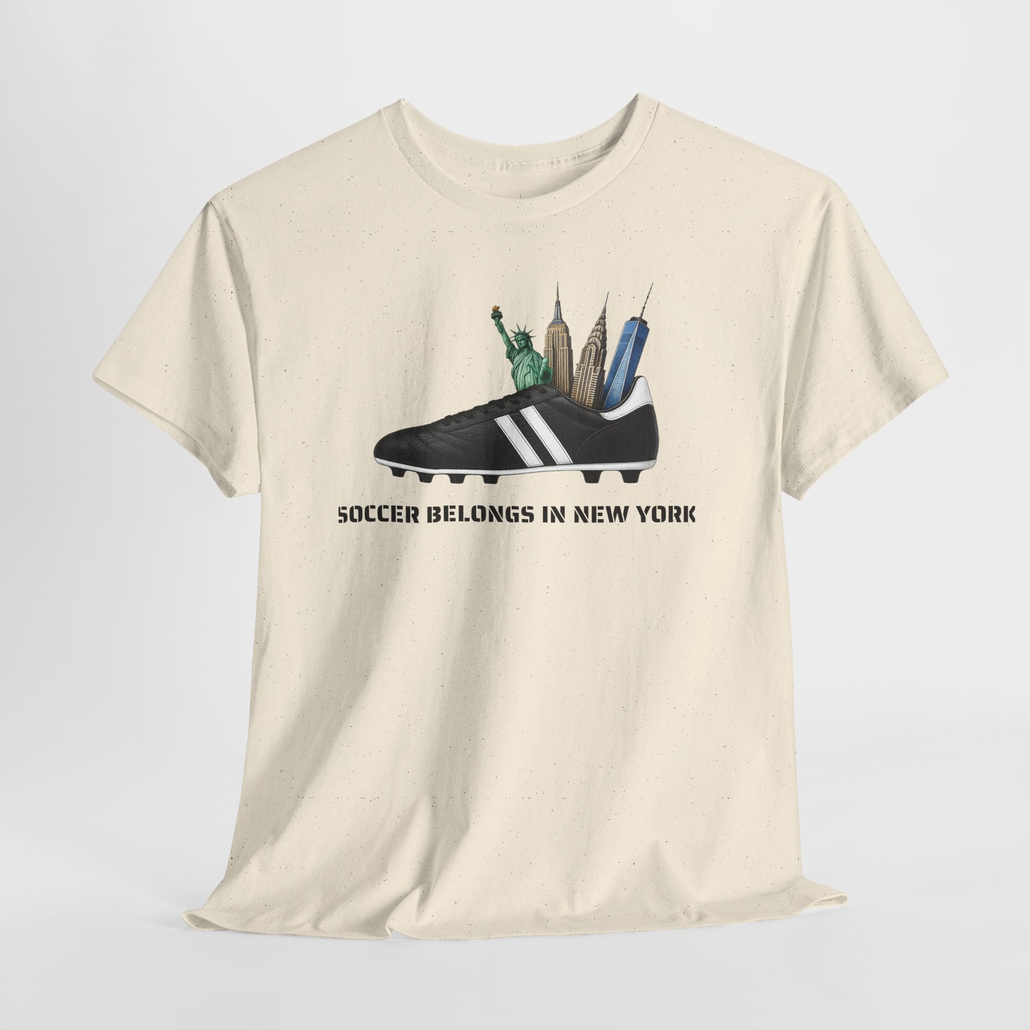 Soccer Belongs in New York T-Shirt | Soccer in NYC Tee