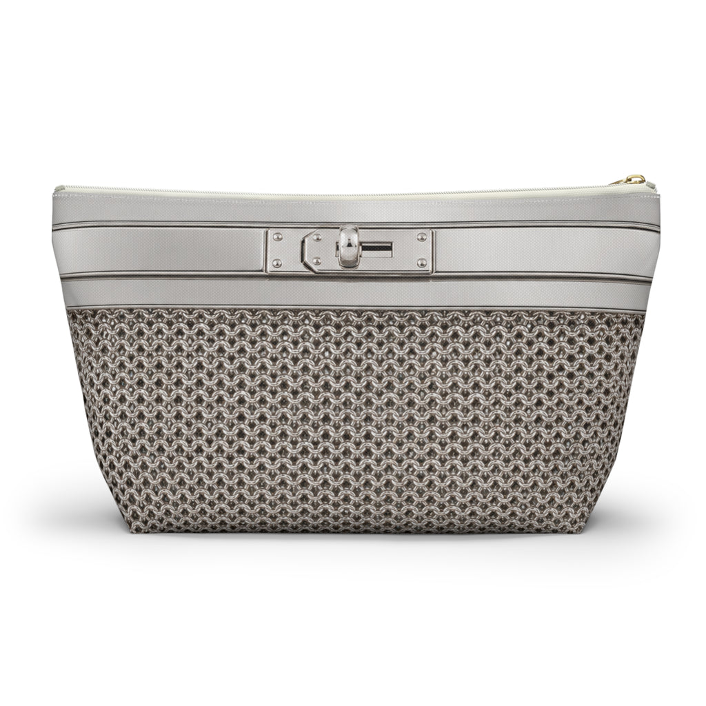 Canal Street Large Silver Makeup Bag —  T-Bottom Travel Bag