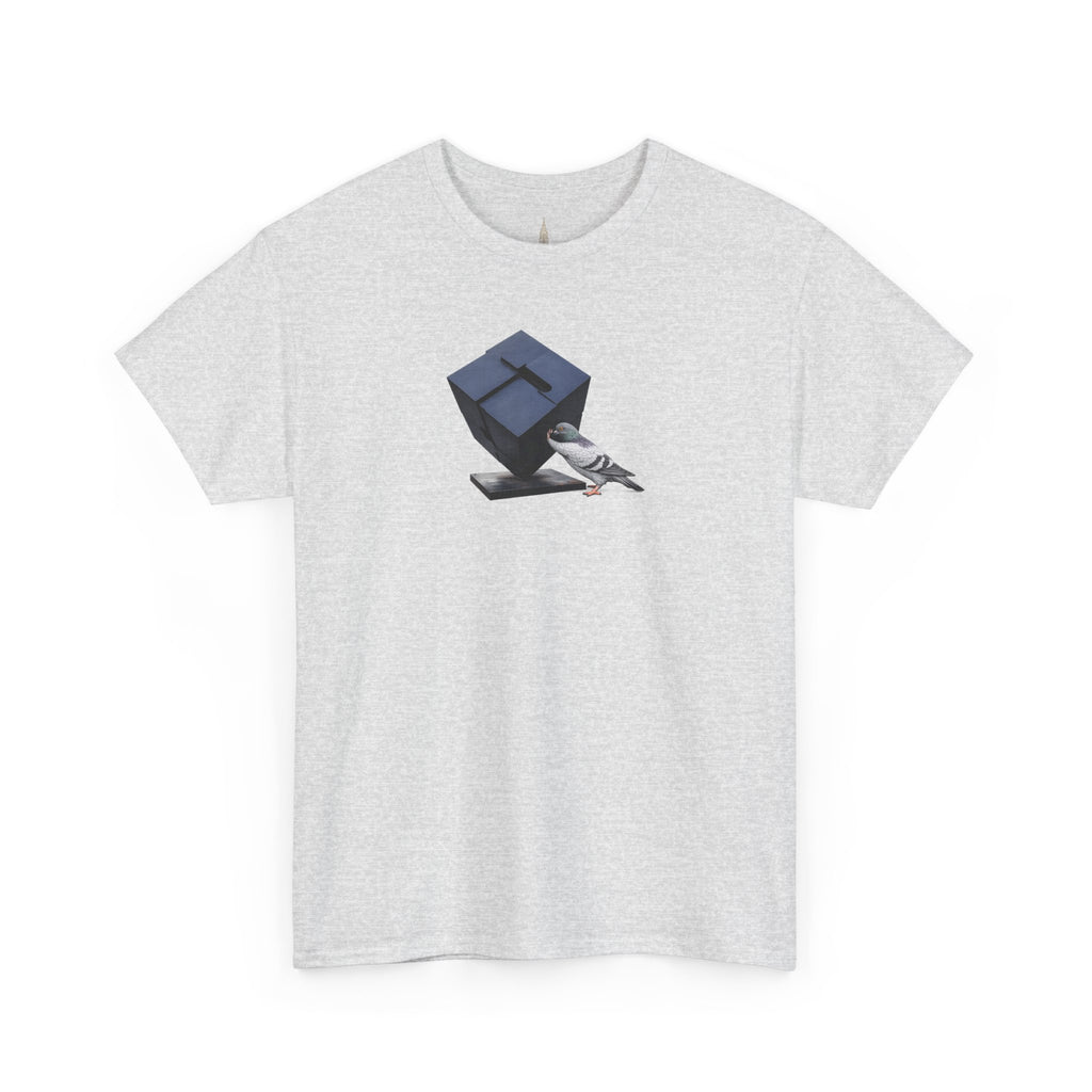 Customizable Astor Place NYC Pigeon T-Shirt | Alamo Black Cube Tee