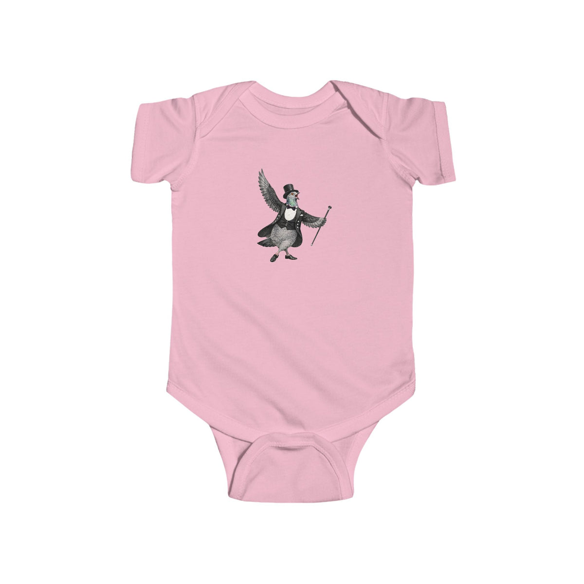 Customizable Broadway NYC Pigeon Baby Onesie | New Yorker Reveal Infant Bodysuit