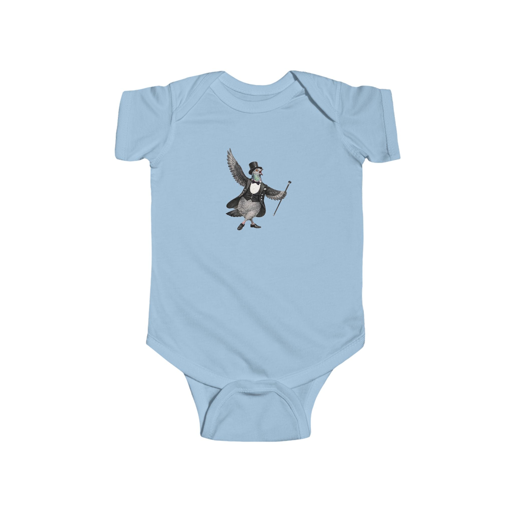 Customizable Broadway NYC Pigeon Baby Onesie | New Yorker Reveal Infant Bodysuit