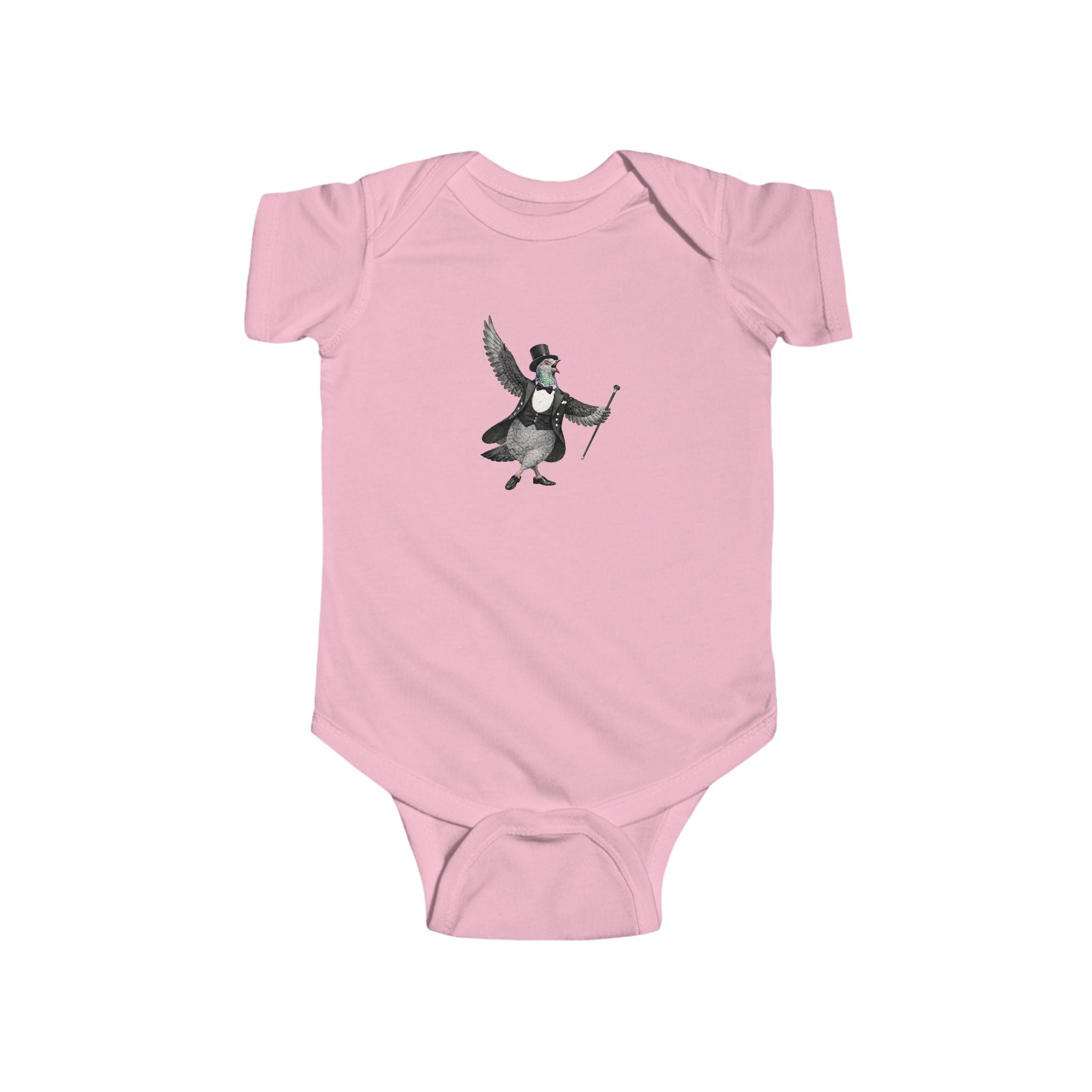 Customizable Broadway NYC Pigeon Baby Onesie | New Yorker Reveal Infant Bodysuit