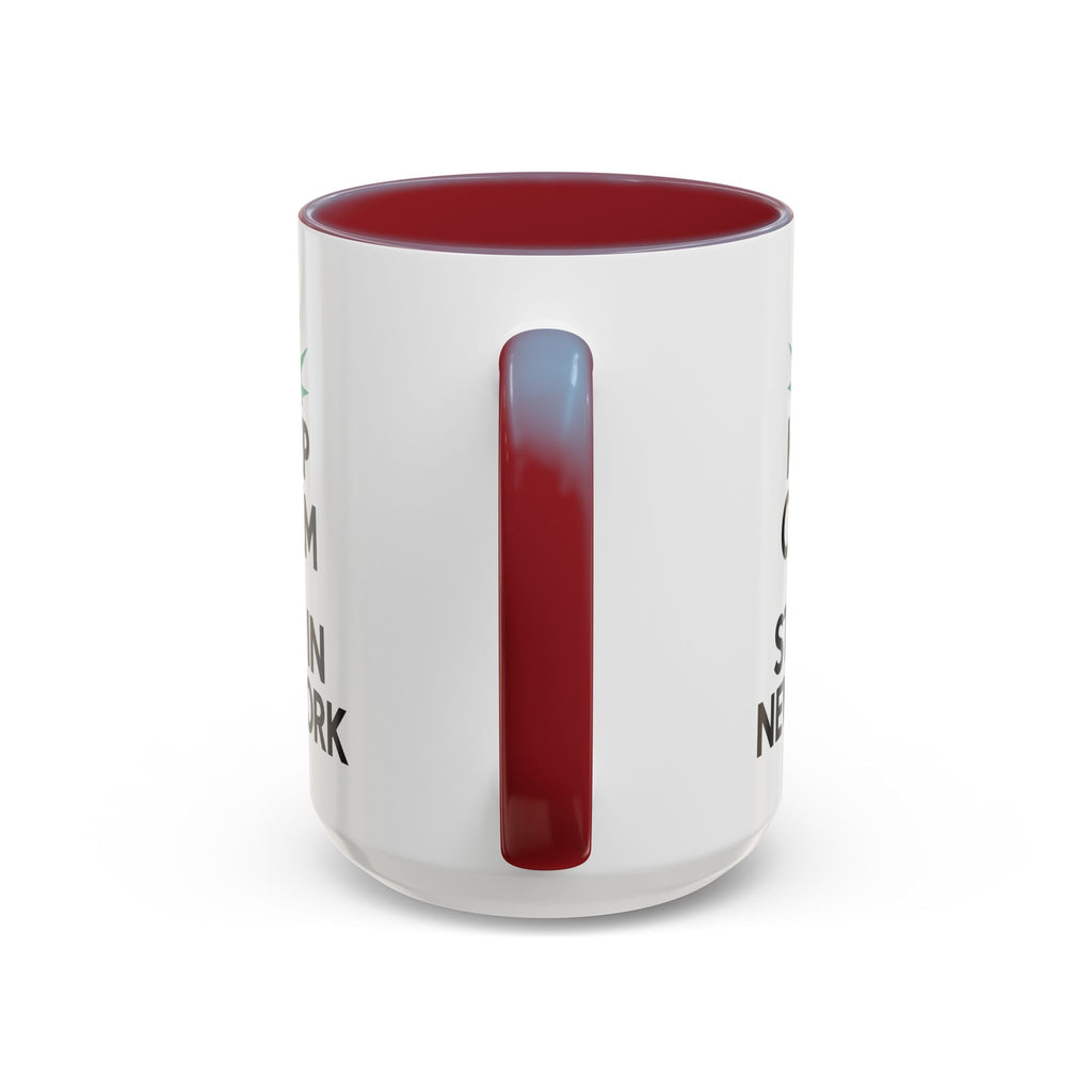 Keep Calm and Stay in New York Accent Coffee Mug 11oz + 15oz