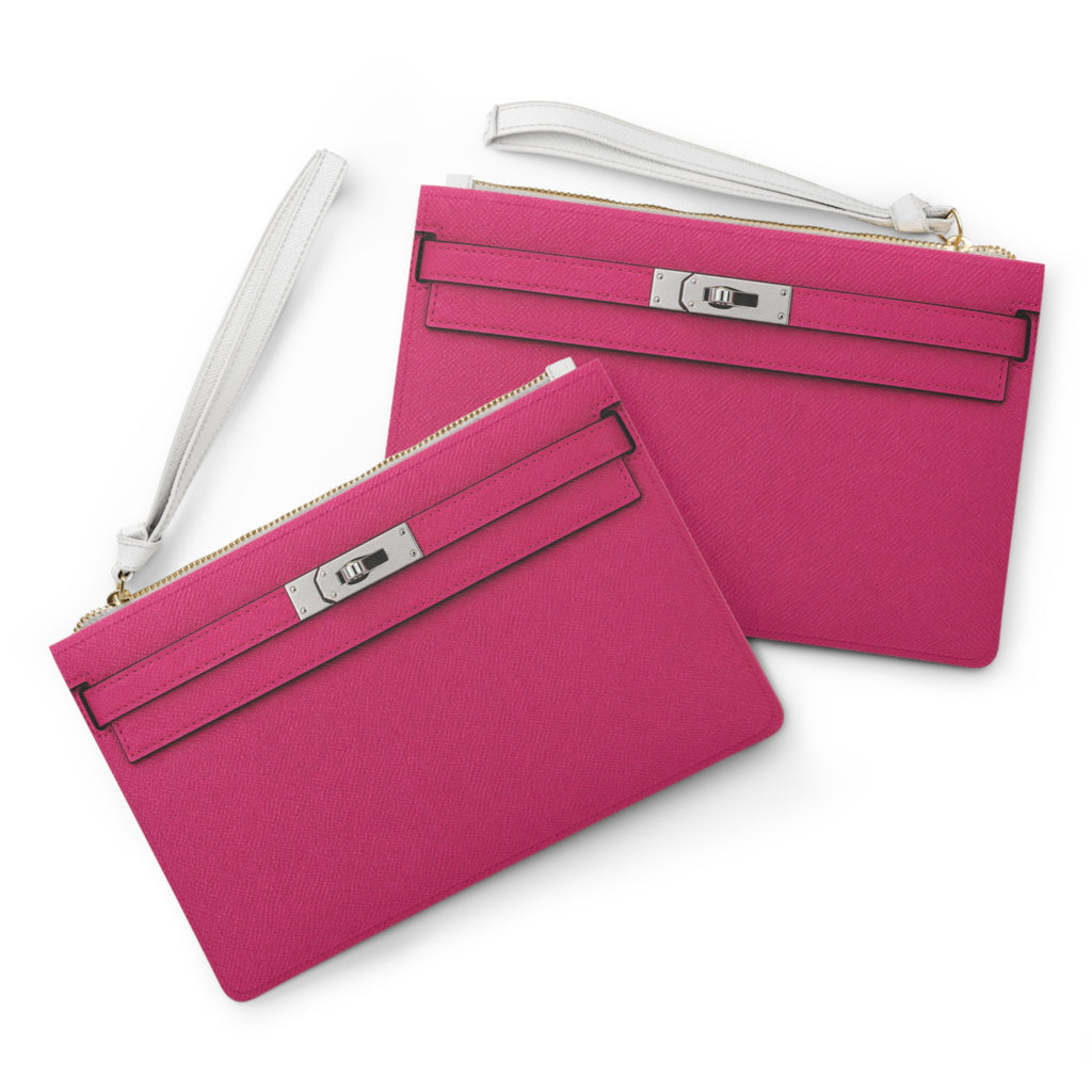 Canal Street Pink Clutch Bag — Elegant Wristlet Purse for Evening & Gifts