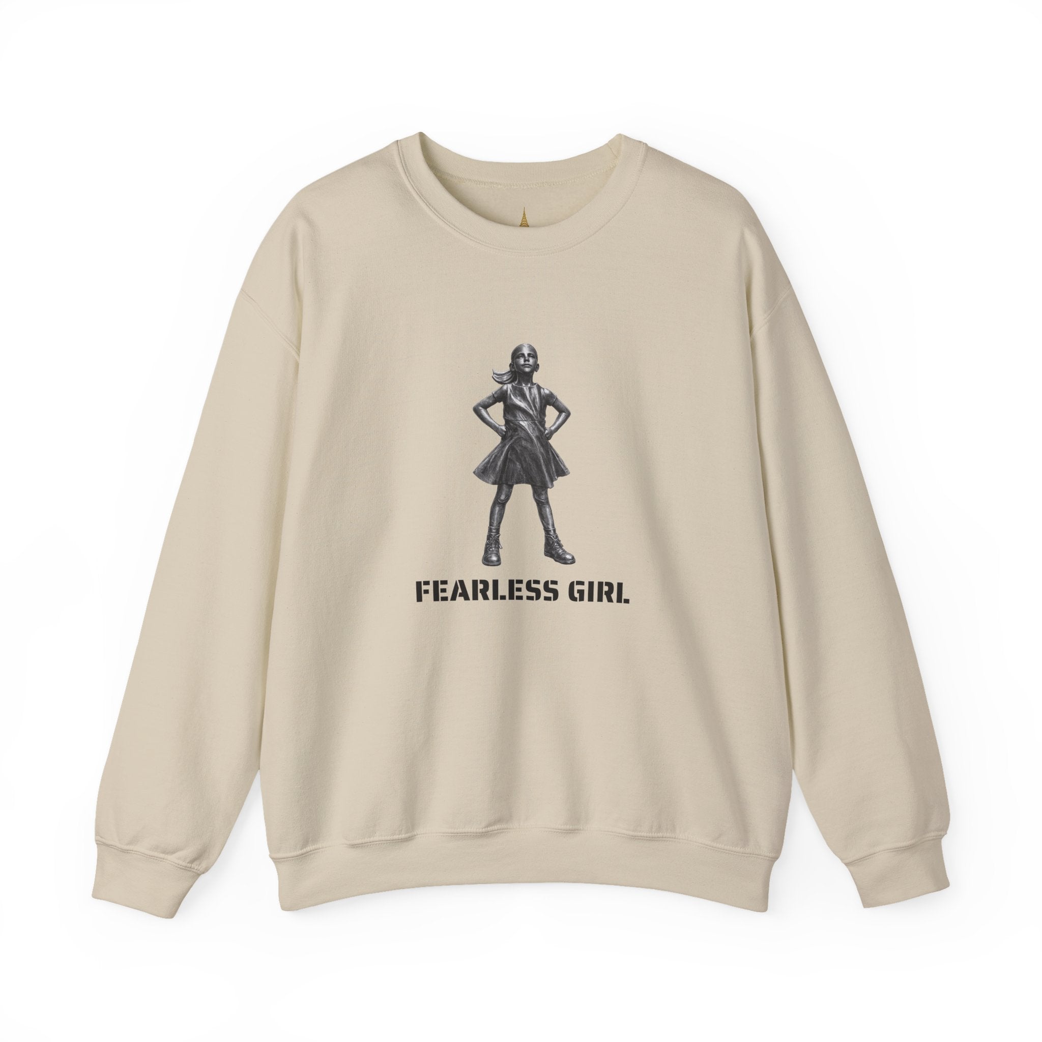 Fearless Girl Statue graphic Sweatshirt | NYC Empowerment, Feminist Design Sweater