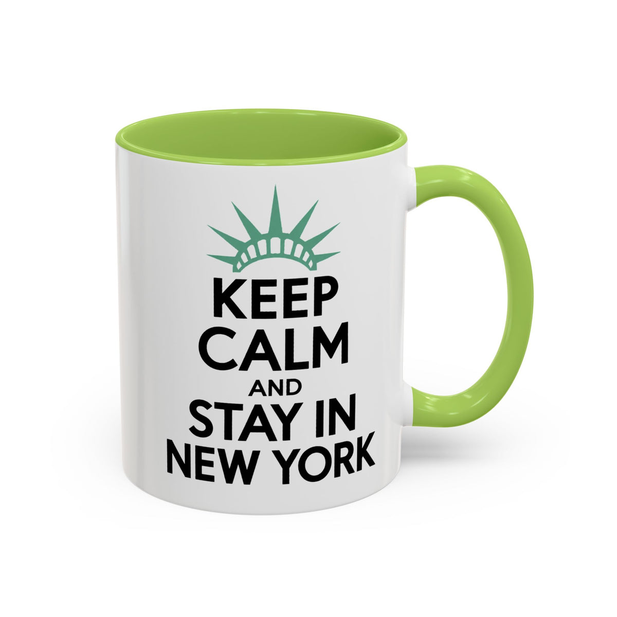 Keep Calm and Stay in New York Accent Coffee Mug 11oz + 15oz