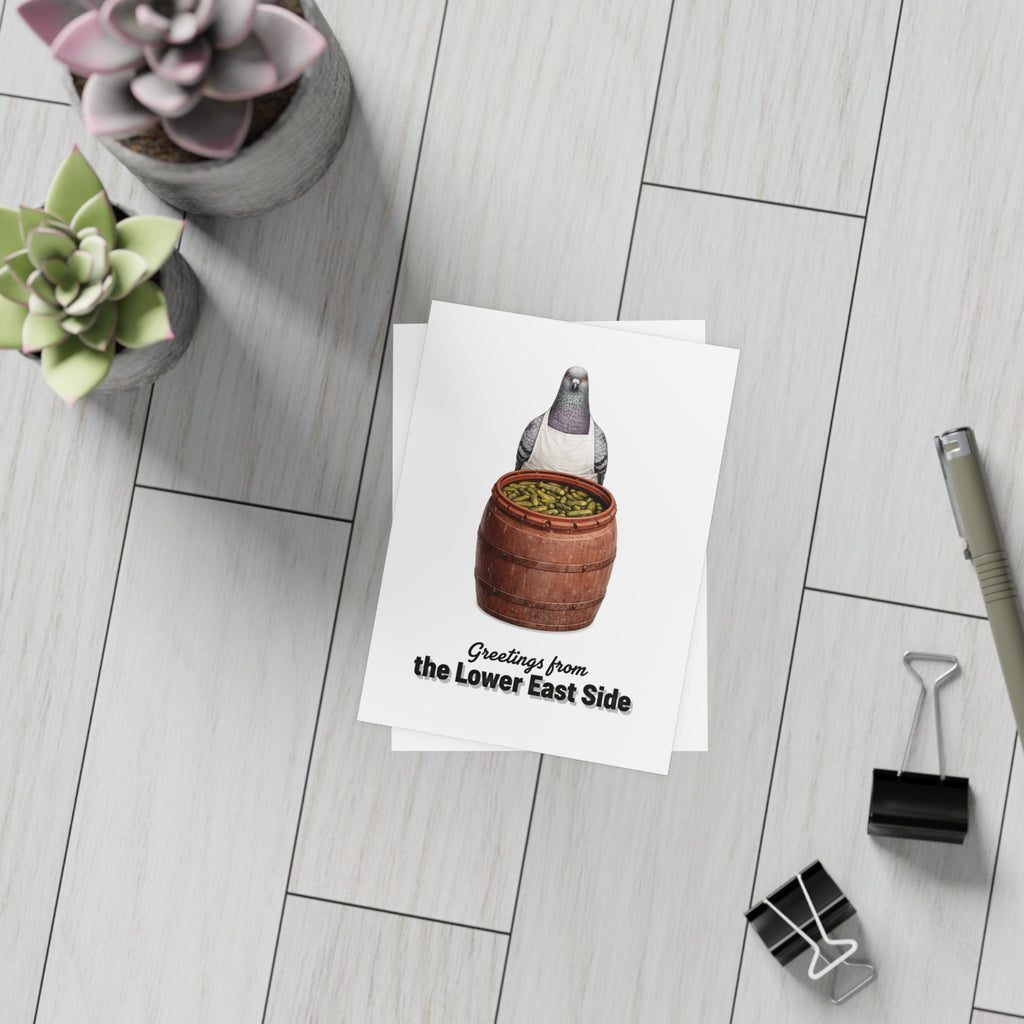 Lower East Side NYC Pigeon Postcard Bundle (envelopes included)