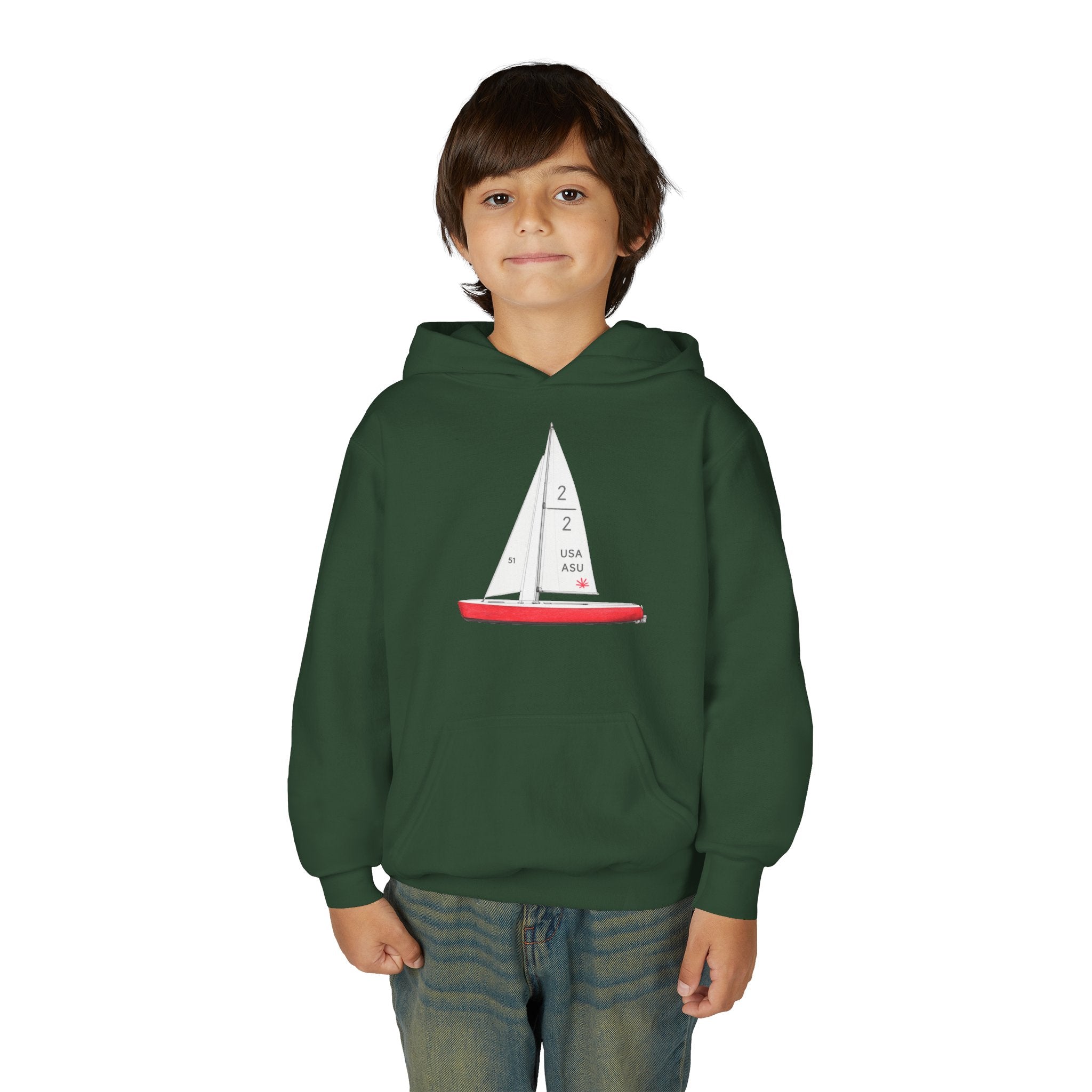 Central Park Model Sailboat NYC Kids Hoodie | New York Childrens Hooded Sweatshirt