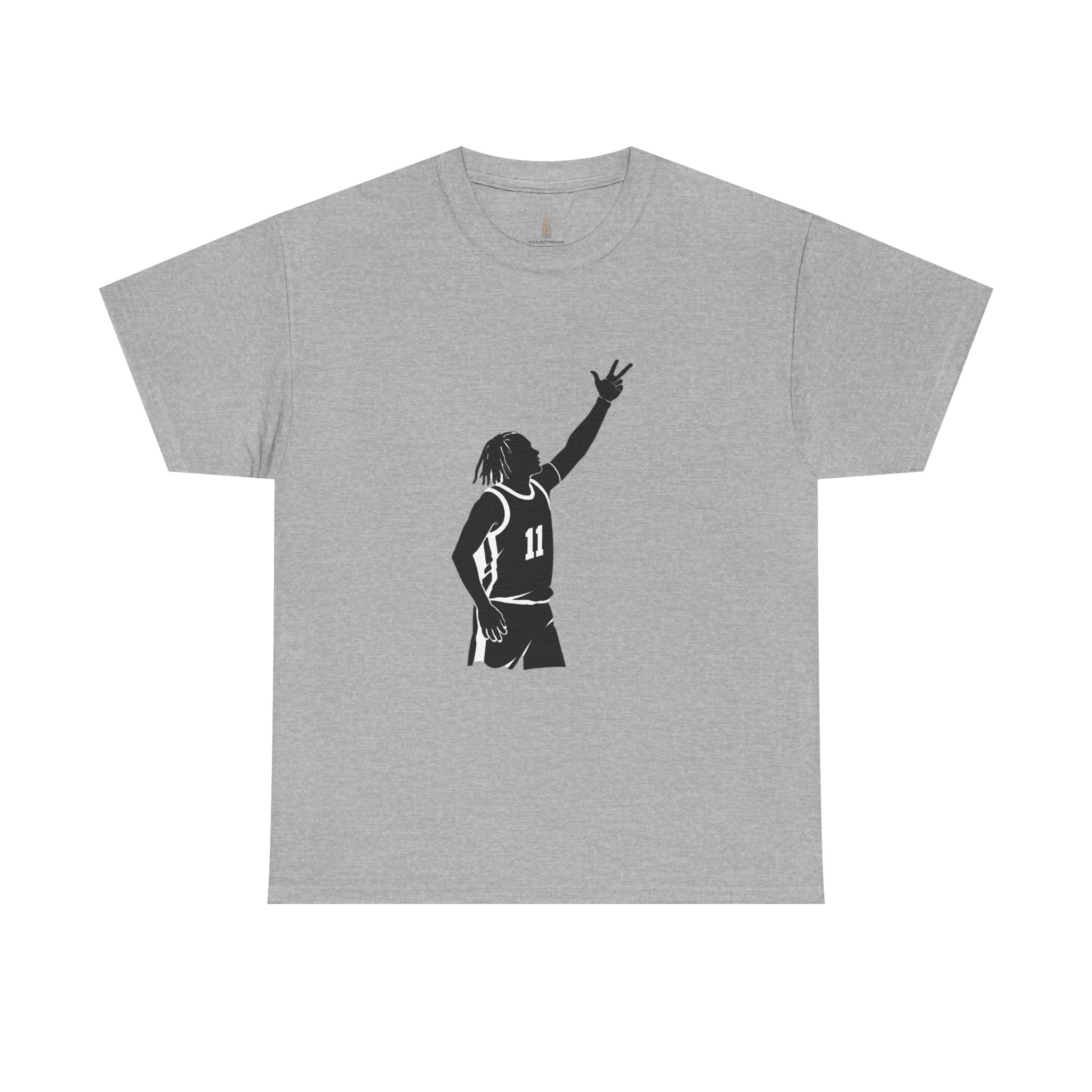 Customizable Jalen Brunson 3 Points Celly T-Shirt | New York Basketball Tee