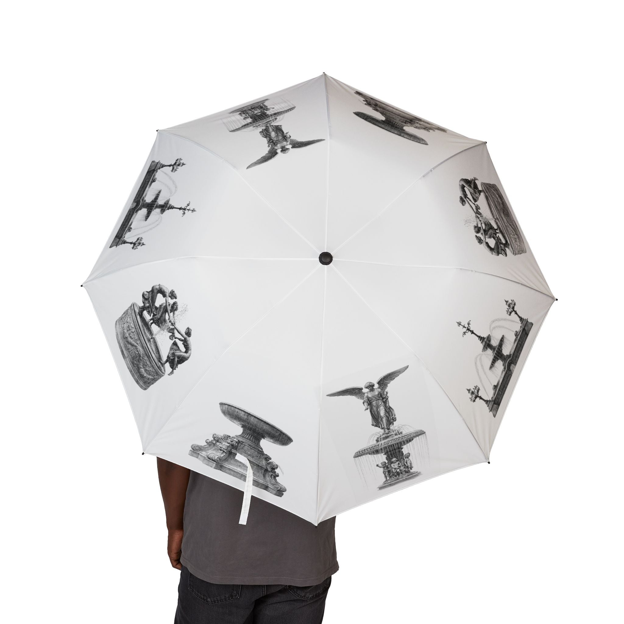Fountains of New York Foldable Umbrella — NYC Fountains Tote Umbrella