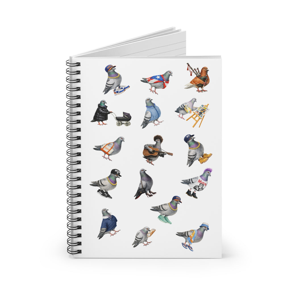 Pigeons of New York City Spiral Journal | NYC Pigeon Bird Lovers Notebook