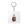 Customizable Lower East Side NYC Pigeon Square Keychain | LES Pickle Salesman Bird Lovers Keyring Gift