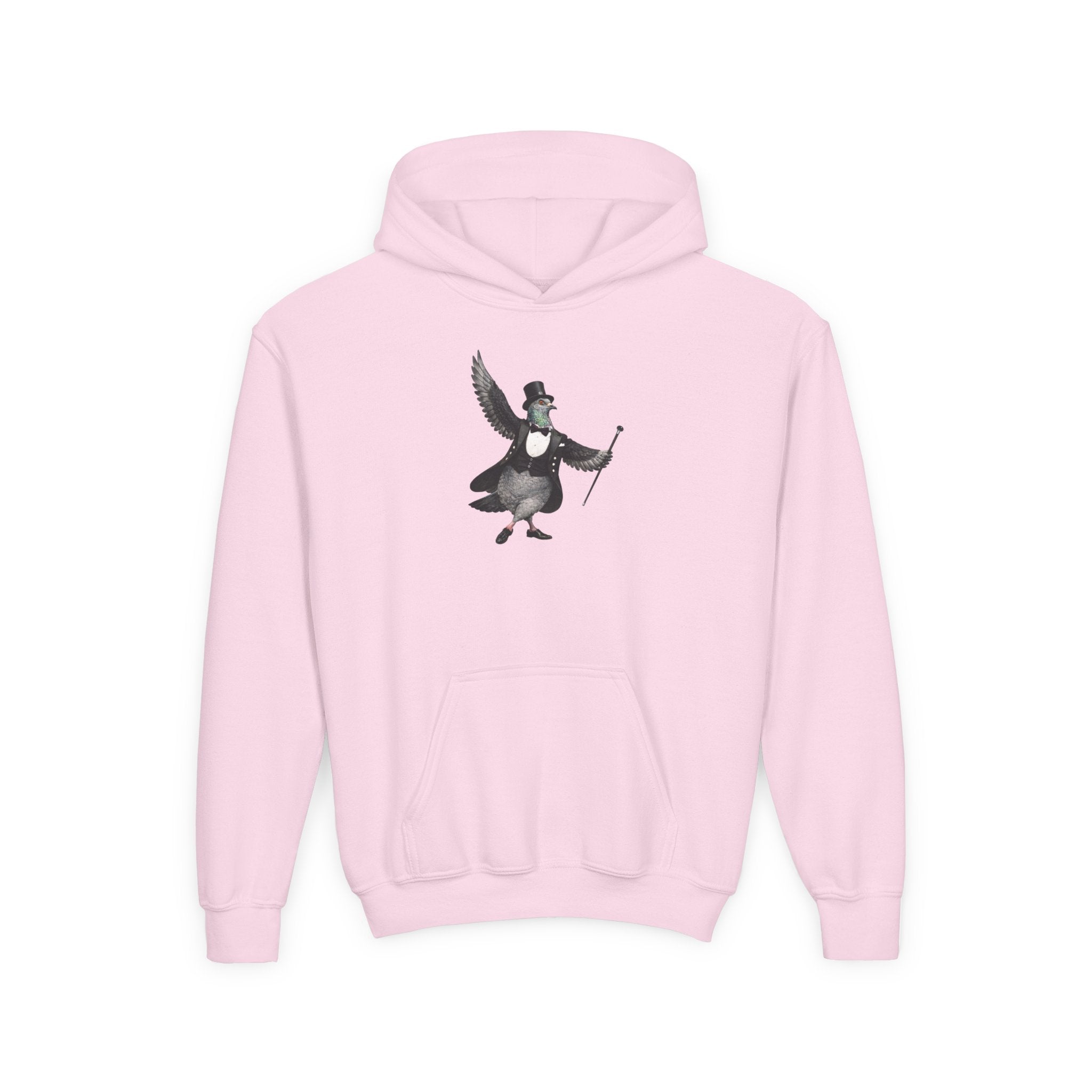 Customizable Broadway NYC Pigeon NYC Kids Hoodie | New York Theater Kid Bird Lovers Childrens Hooded Sweatshirt