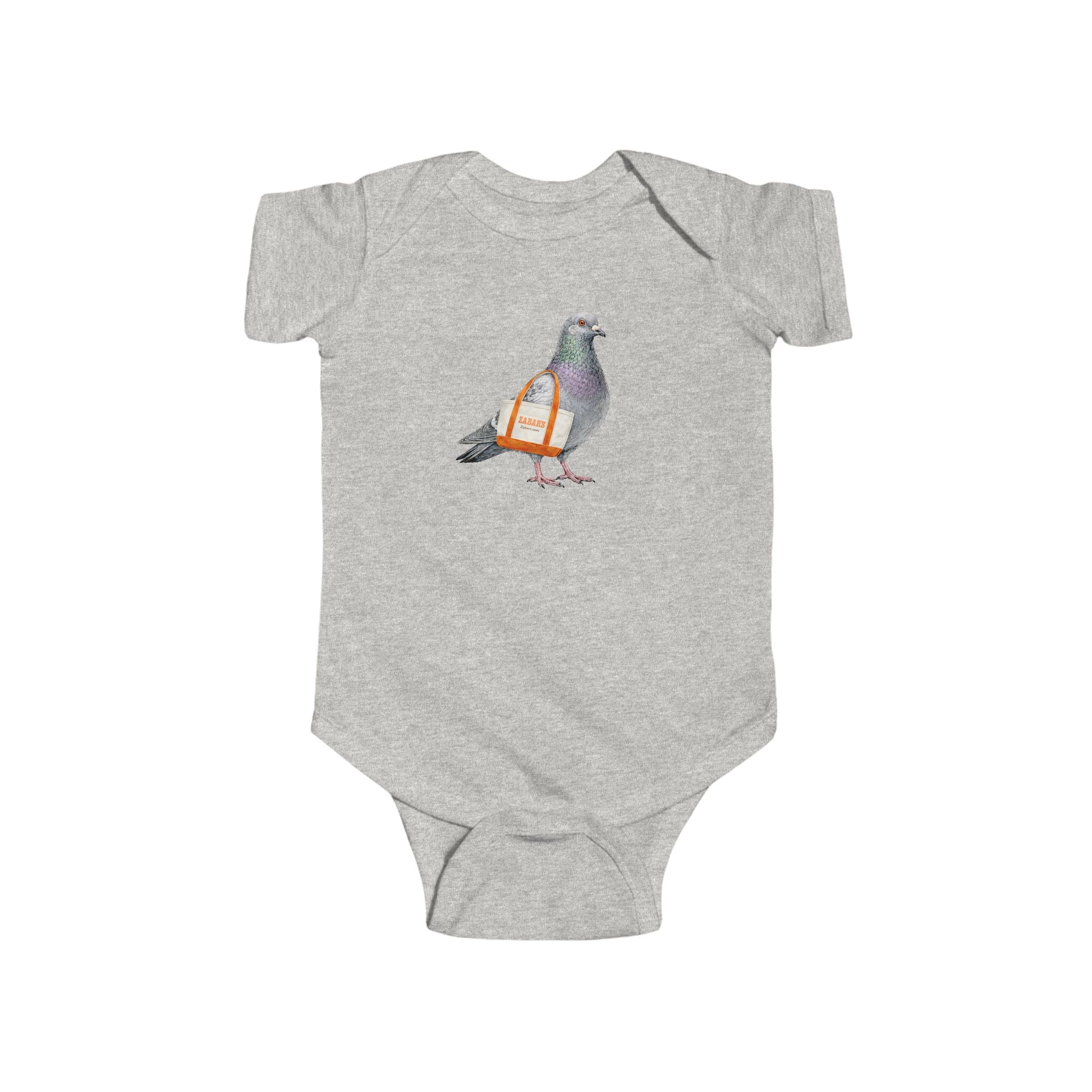 Customizable Upper West Side NYC Pigeon Baby Onesie | New Yorker Reveal Infant Bodysuit
