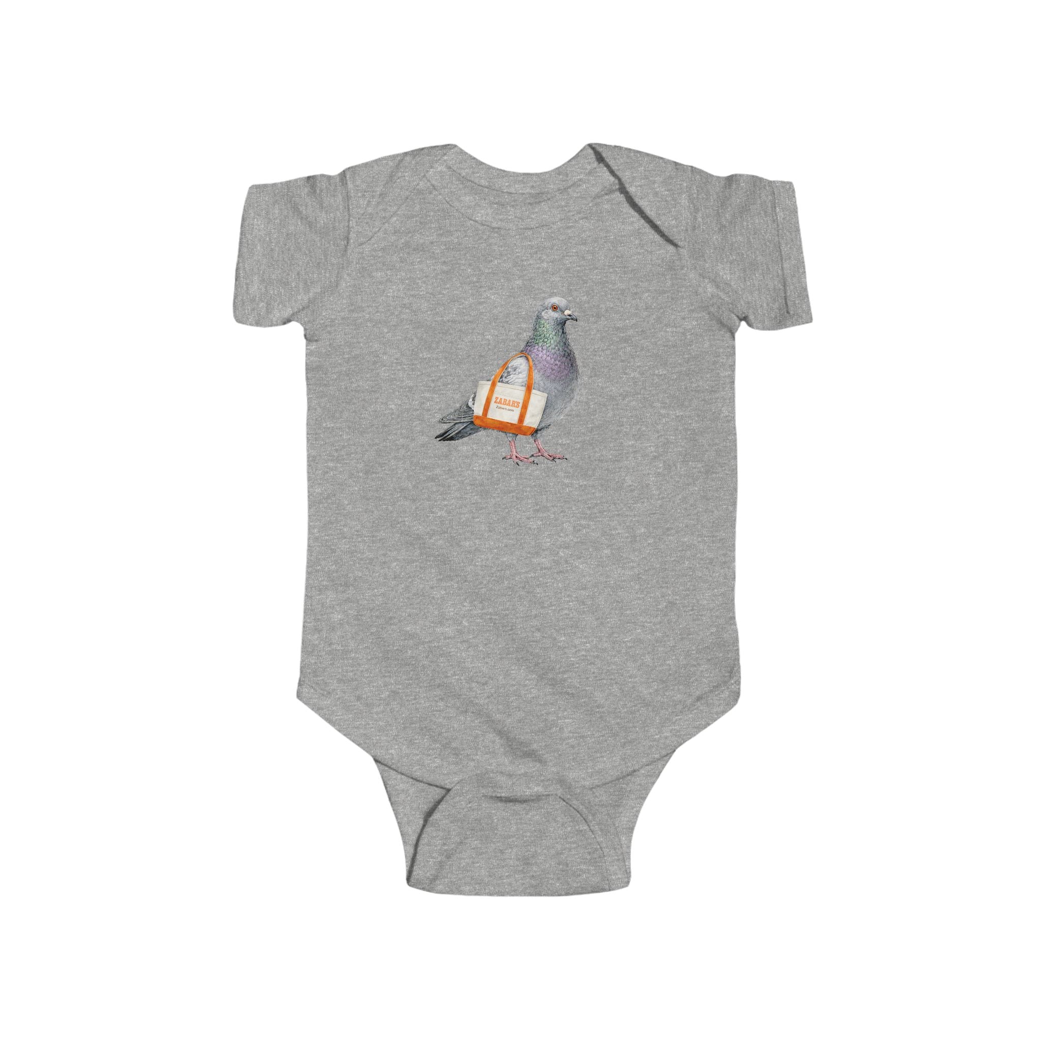Customizable Upper West Side NYC Pigeon Baby Onesie | New Yorker Reveal Infant Bodysuit