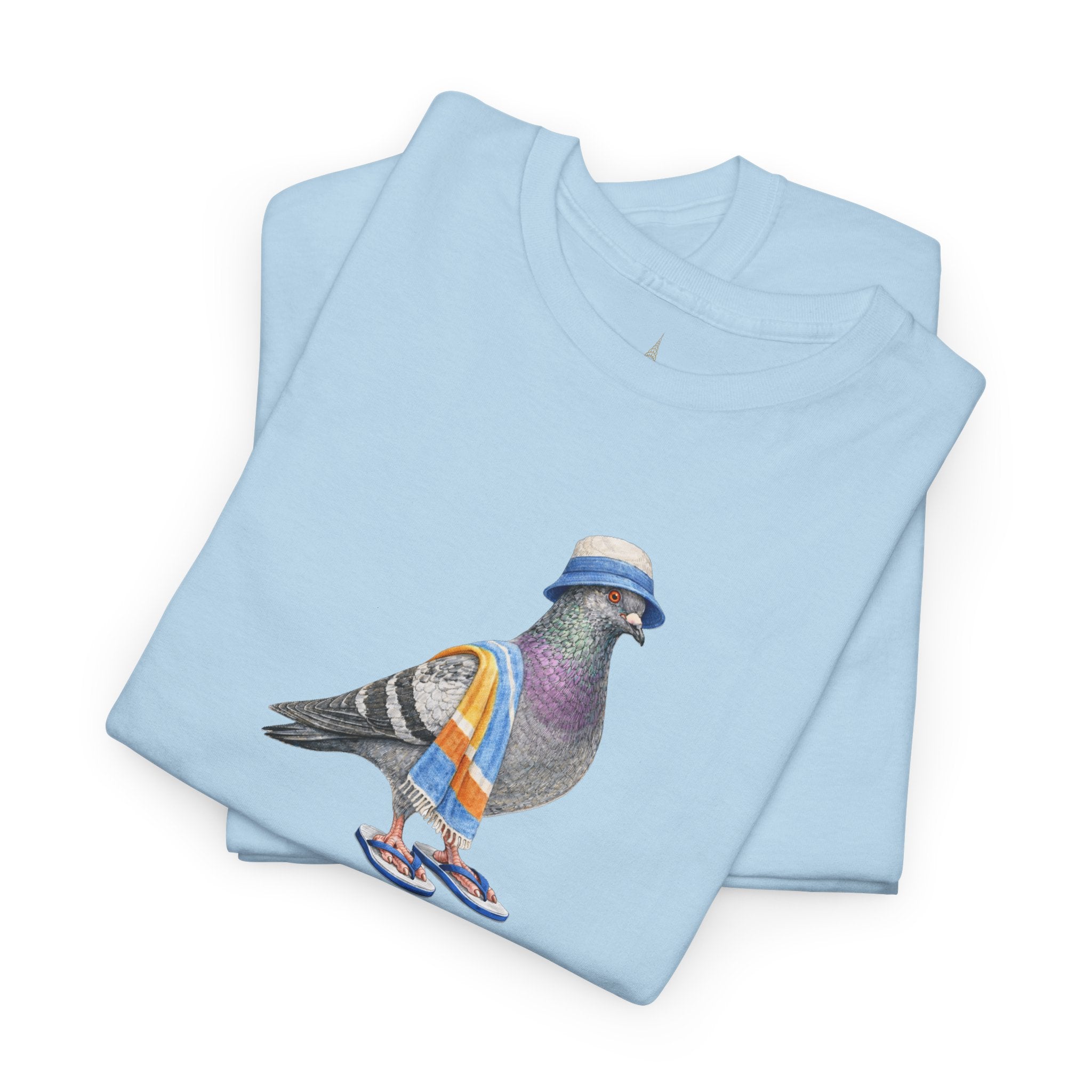 Customizable Coney Island NYC Pigeon T-Shirt | Beach Bum Tee