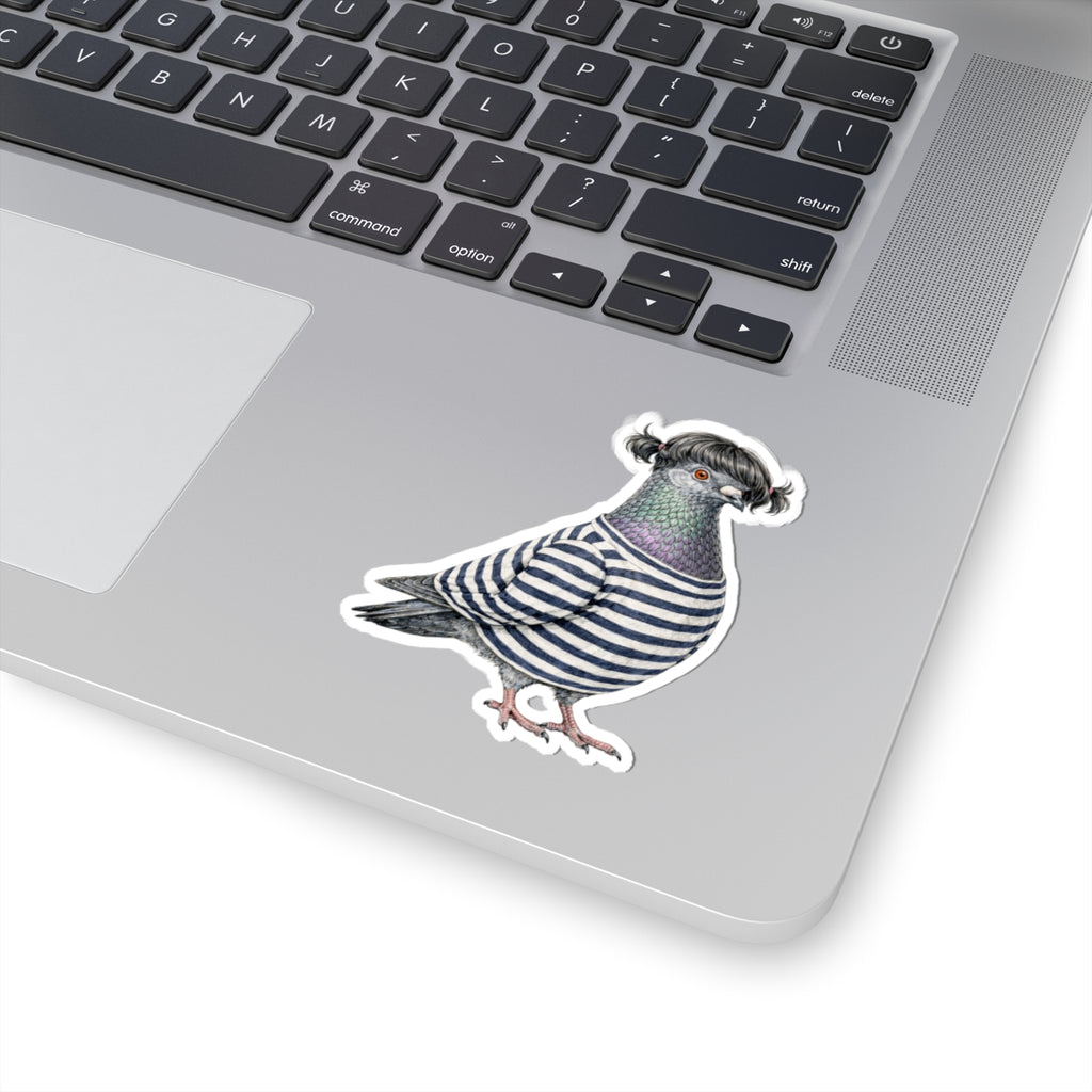 Williamsburg NYC Pigeon 3" x 3" Sticker