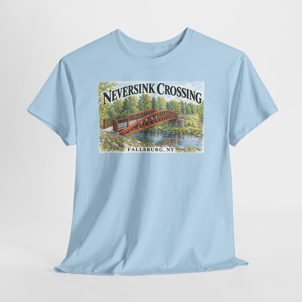 Neversink Crossing Fallsburg NY Scenic Bridge T-Shirt