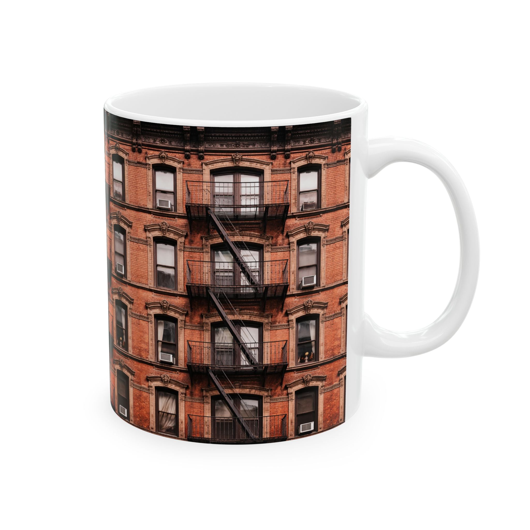 New York Tenement Building Mug | NYC Architecture Building Ceramic Mug