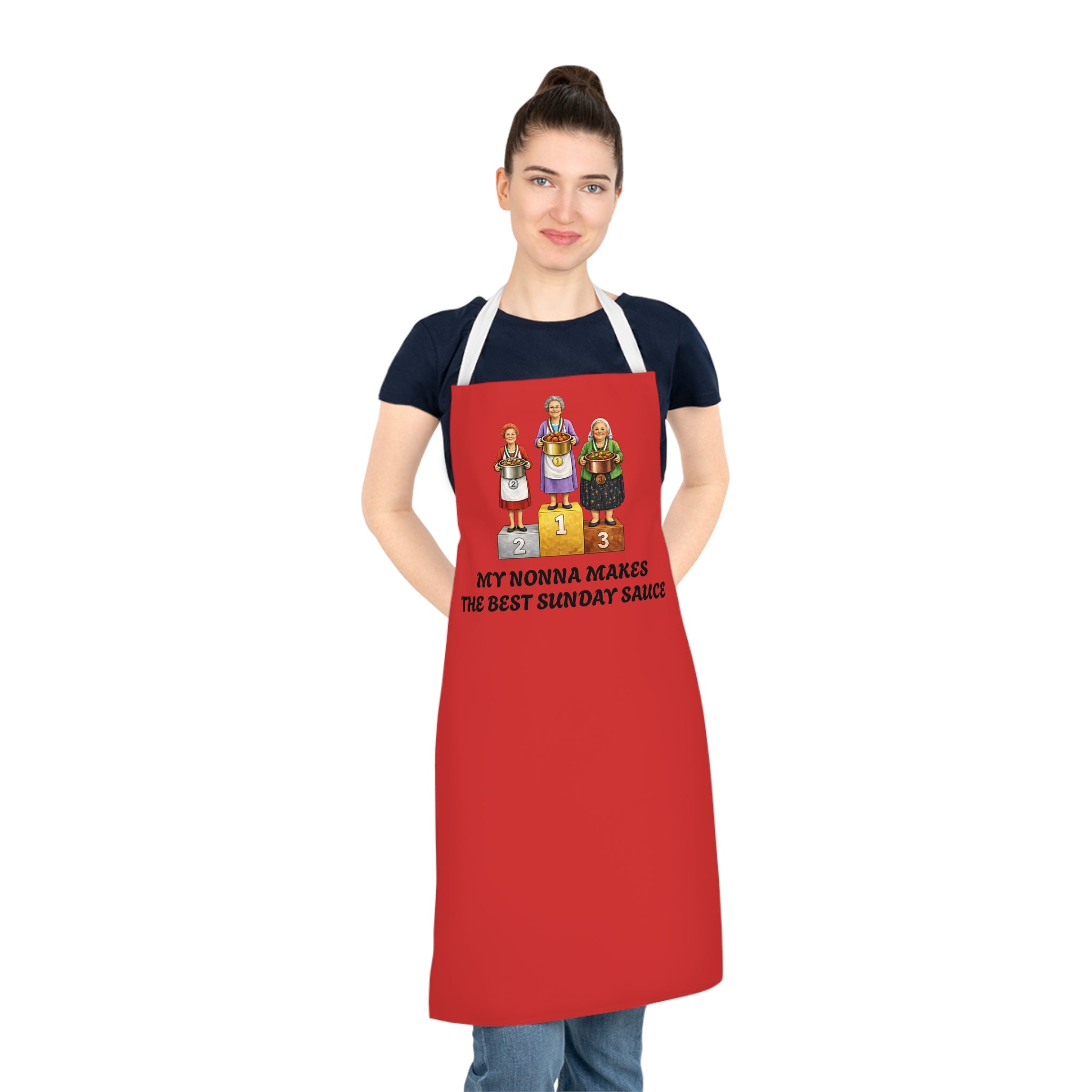 My Nonna Makes the Best Sunday Sauce Apron | Italian Grandma Pasta Sauce Cooking Competition Nonna Apron