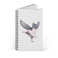 Customizable Lincoln Square NYC Pigeon Spiral Journal | Bunhead Ballerina Bird Lovers Notebook