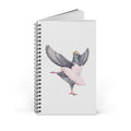 Customizable Lincoln Square NYC Pigeon Spiral Journal | Bunhead Ballerina Bird Lovers Notebook