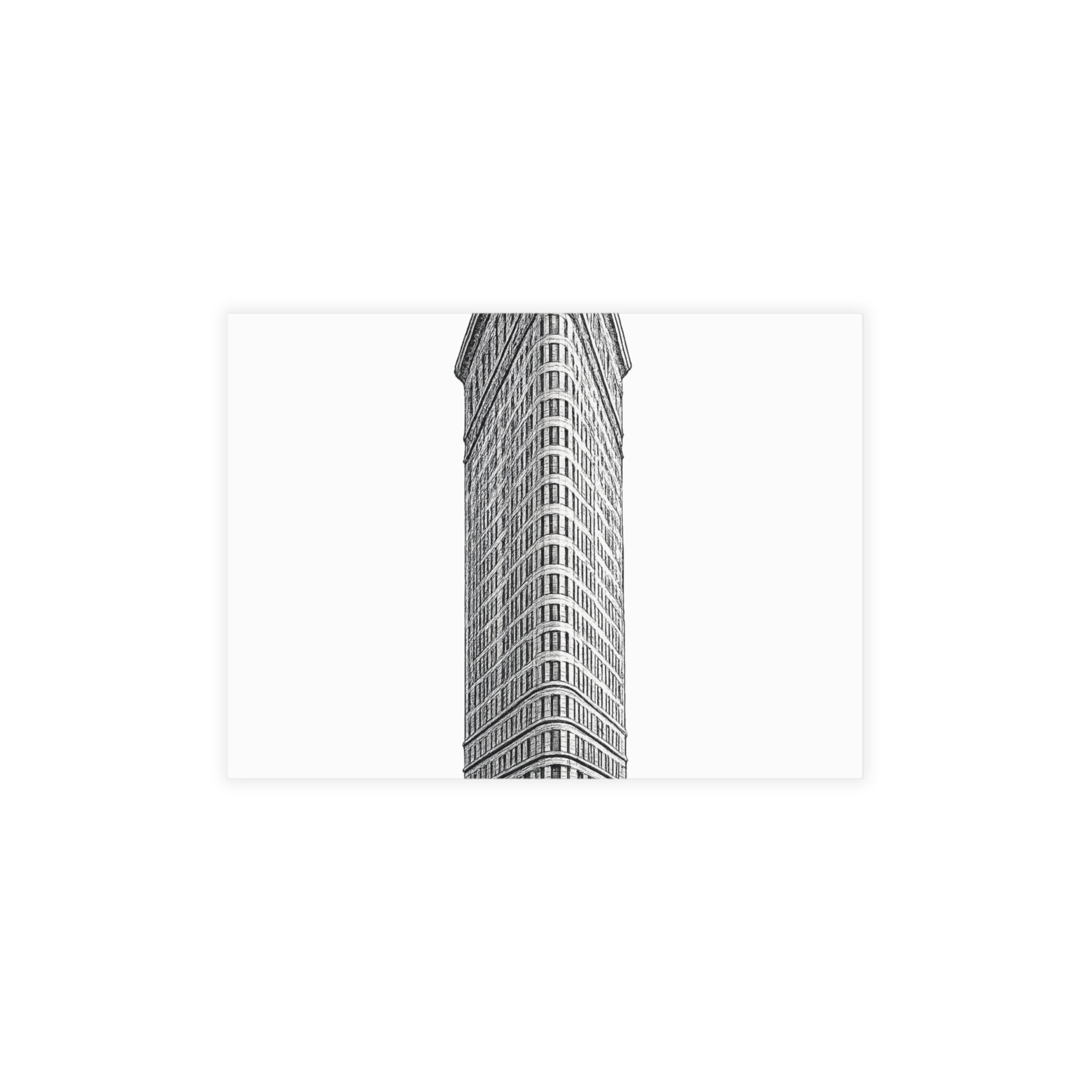 Flatiron Building Postcard Set —Architectural Sketch Postcard Bundle (with envelopes)