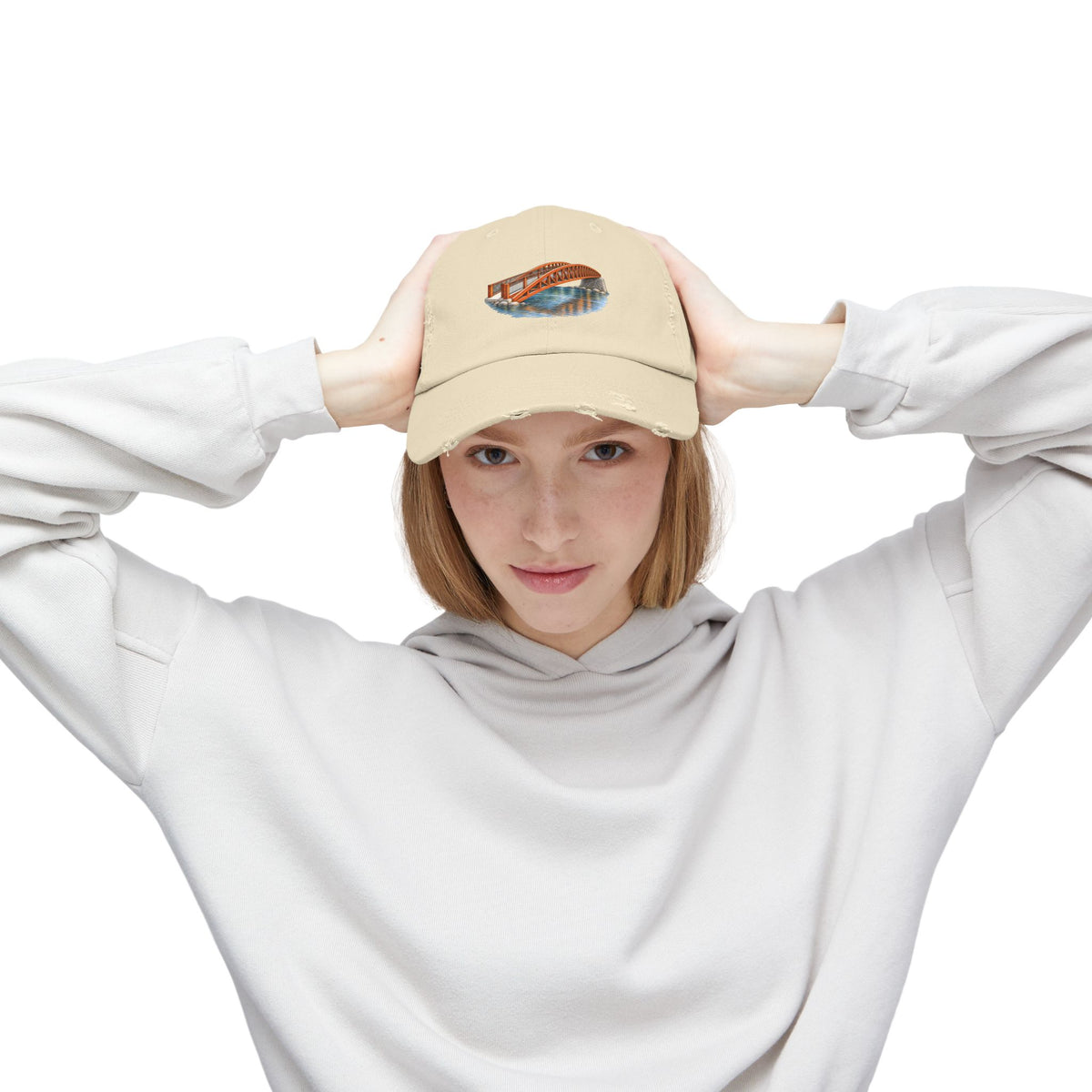 Neversink Crossing Distressed Cap — Fallsburg Catskills Upstate New York Hat