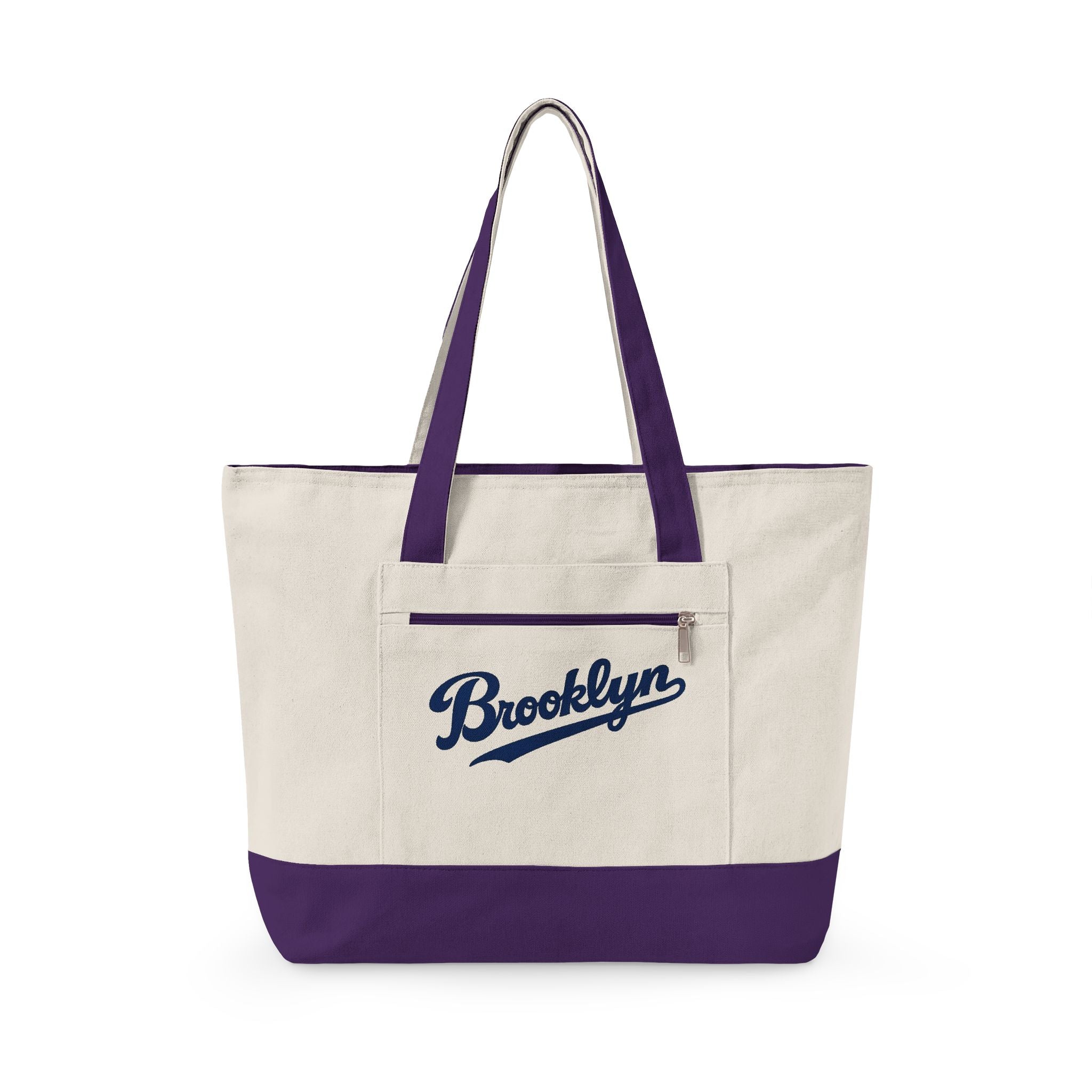 Brooklyn Canvas Tote — Zippered Market Bag