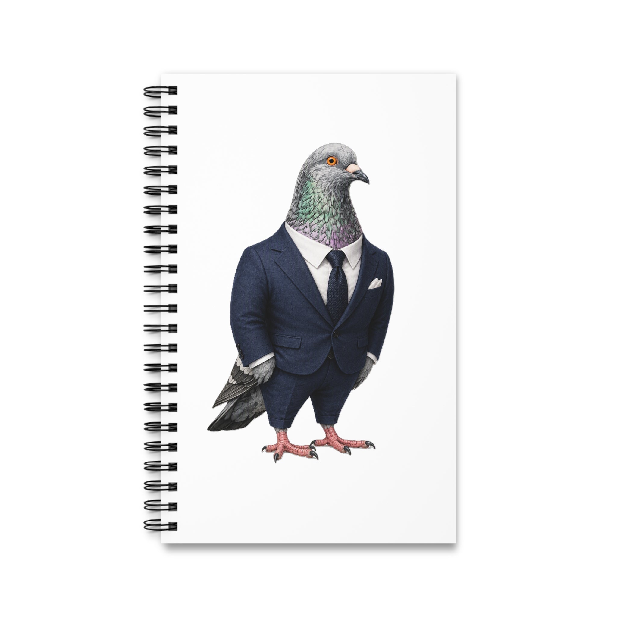Customizable Billionaires' Row NYC Pigeon Spiral Journal | Bird Lovers Notebook