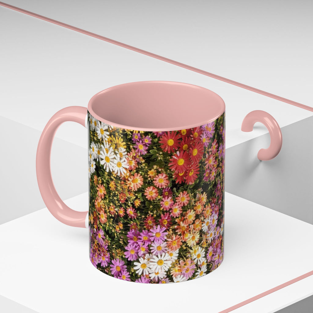 Central Park Korean Chrysanthemum Accent Coffee Mug — Tea Mug 11oz