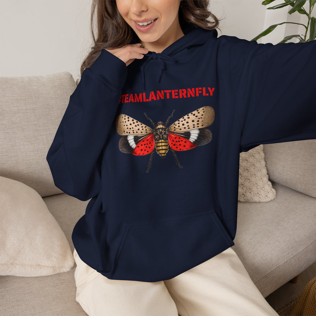 NYC Spotted Lanternfly Hoodie — Team Lanternfly Hooded Pullover Sweatshirt