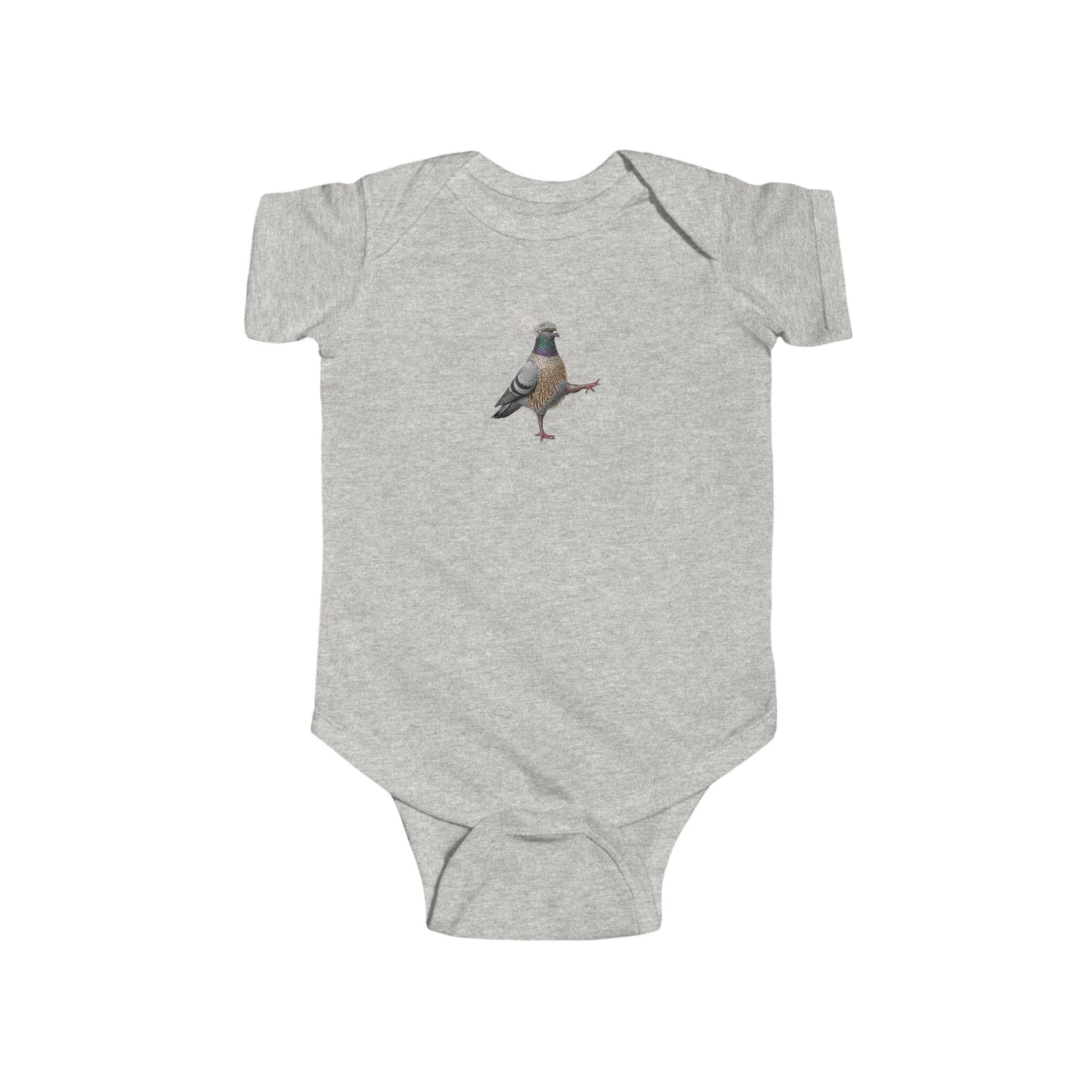 Customizable Rockefeller Center NYC Pigeon Baby Onesie | New Yorker Reveal Infant Bodysuit