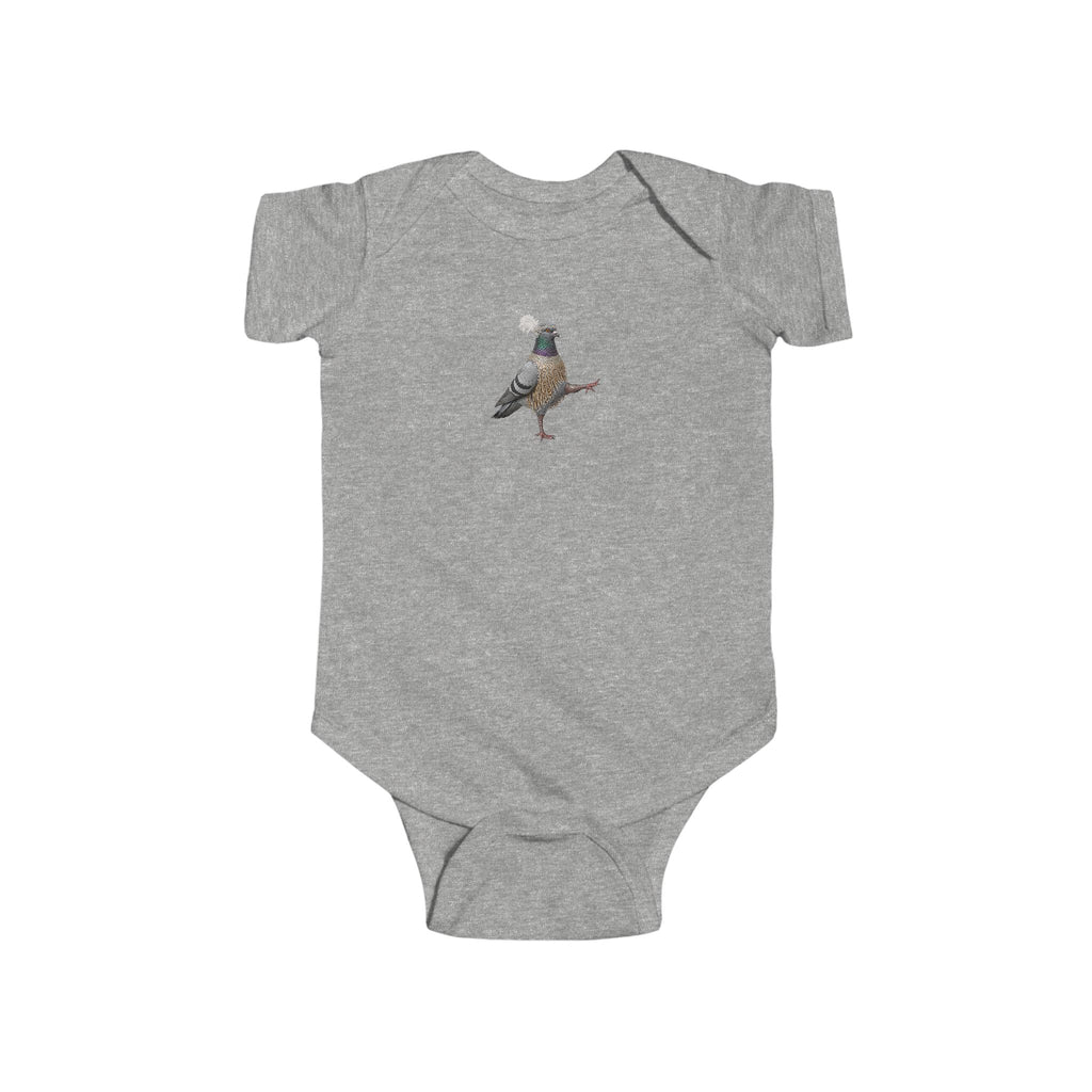 Customizable Rockefeller Center NYC Pigeon Baby Onesie | New Yorker Reveal Infant Bodysuit